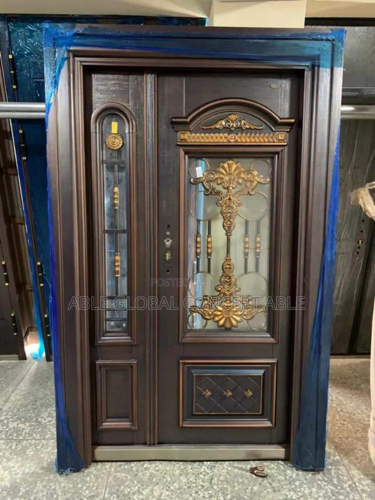 Copper Glass Door