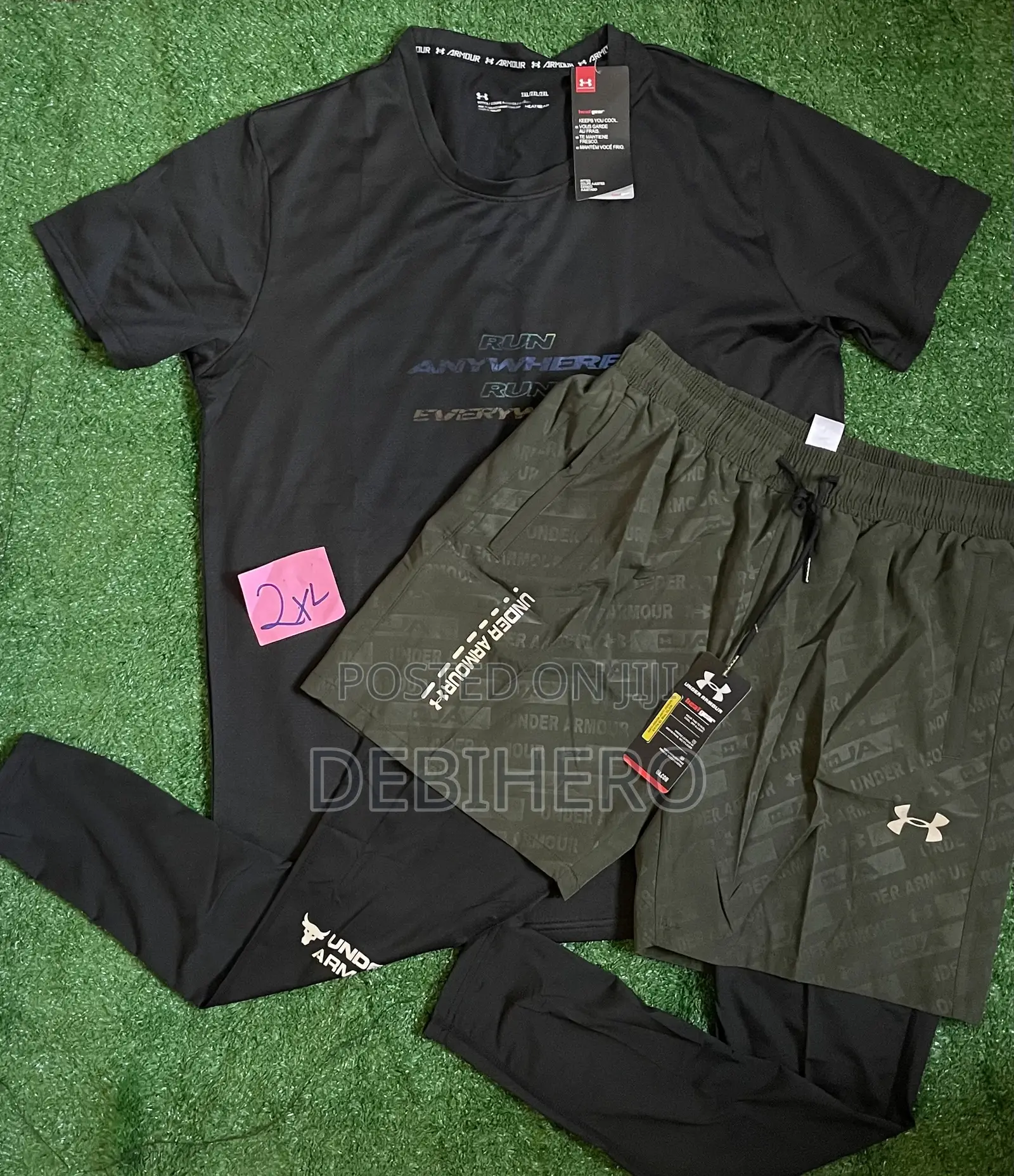 Men Double Layer Long Tight With Short