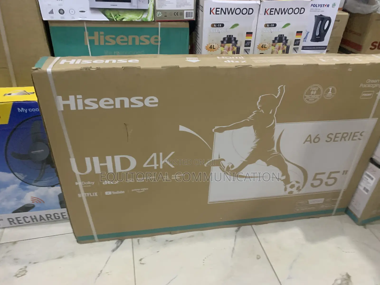 Hisense 55” Smart Tv With Built-in Wi-Fi Apps