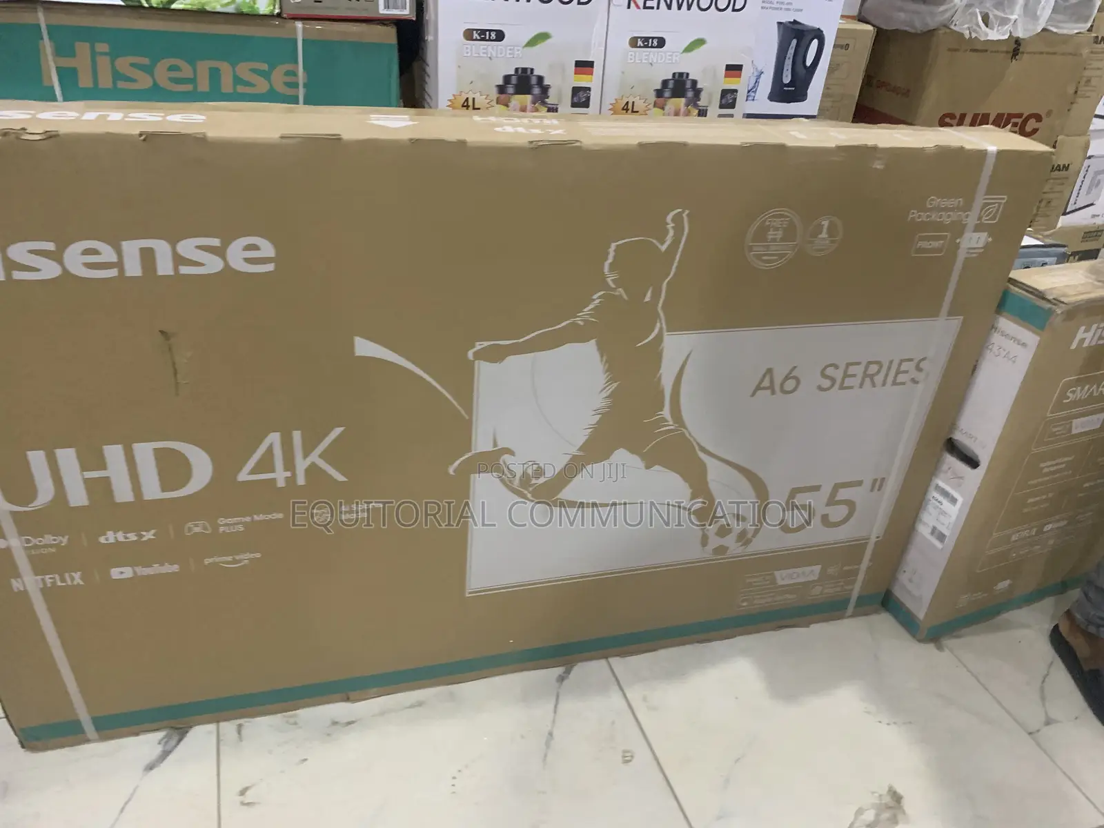 Hisense 55” Smart Tv – Crisp Display Fast Processor