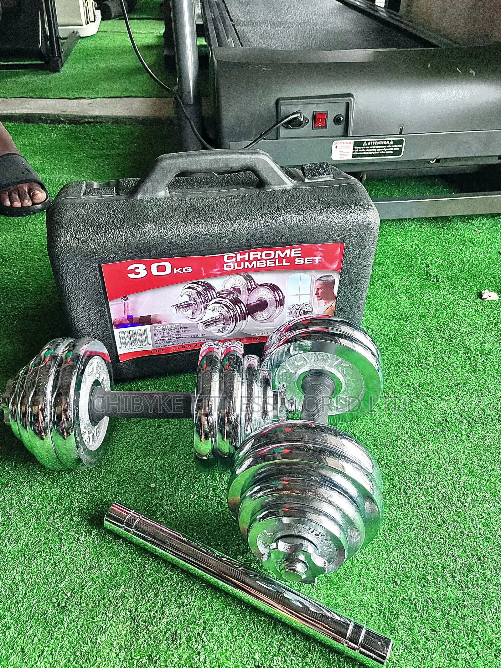 30kg Dumbbel With Extension Rod