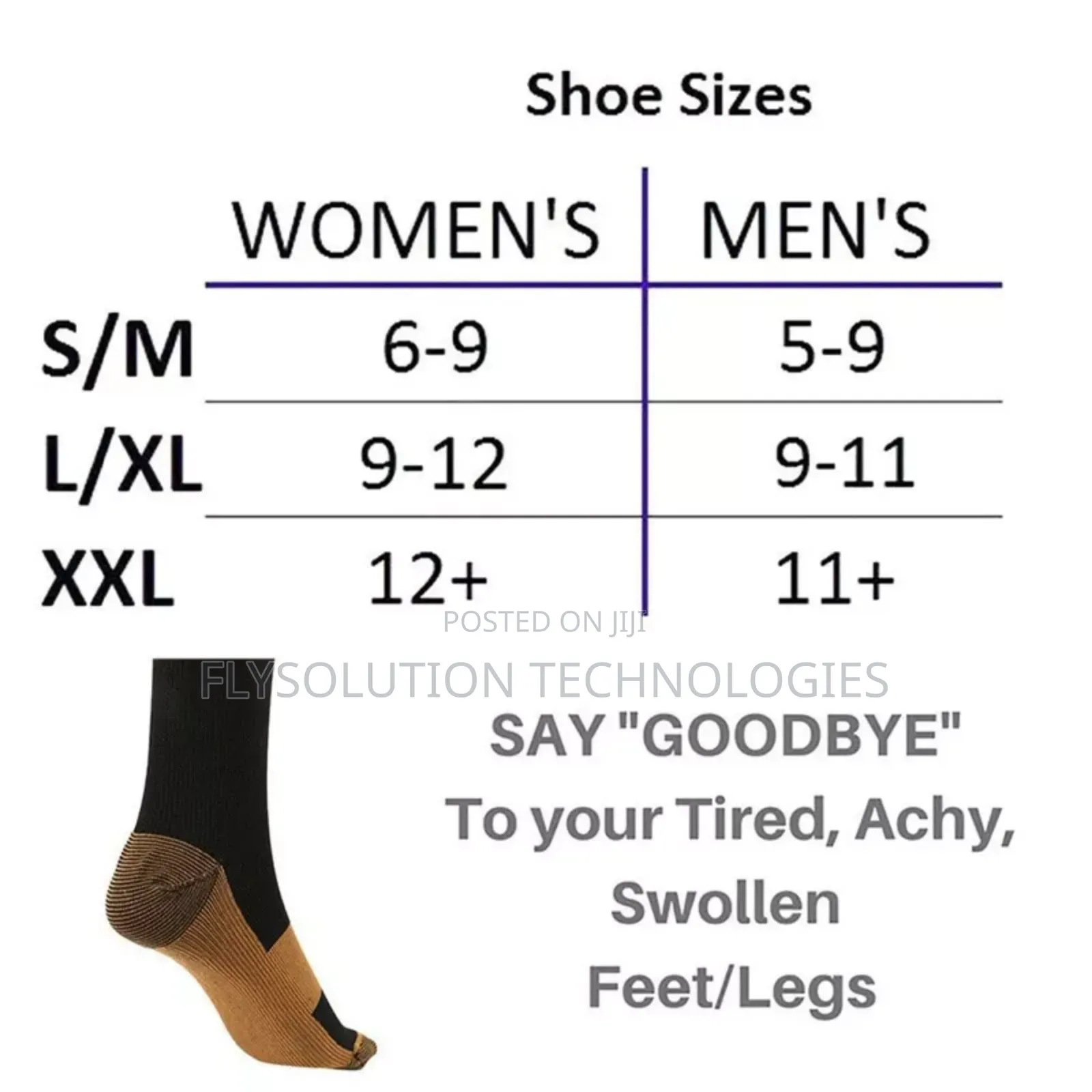 Women Man Unisex Copper Compression Durable Support Socks for Travel