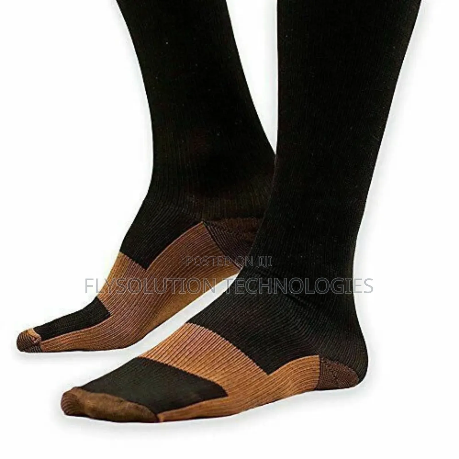 Miracle Copper Anti Fatigue Compression Socks for Travels - Black