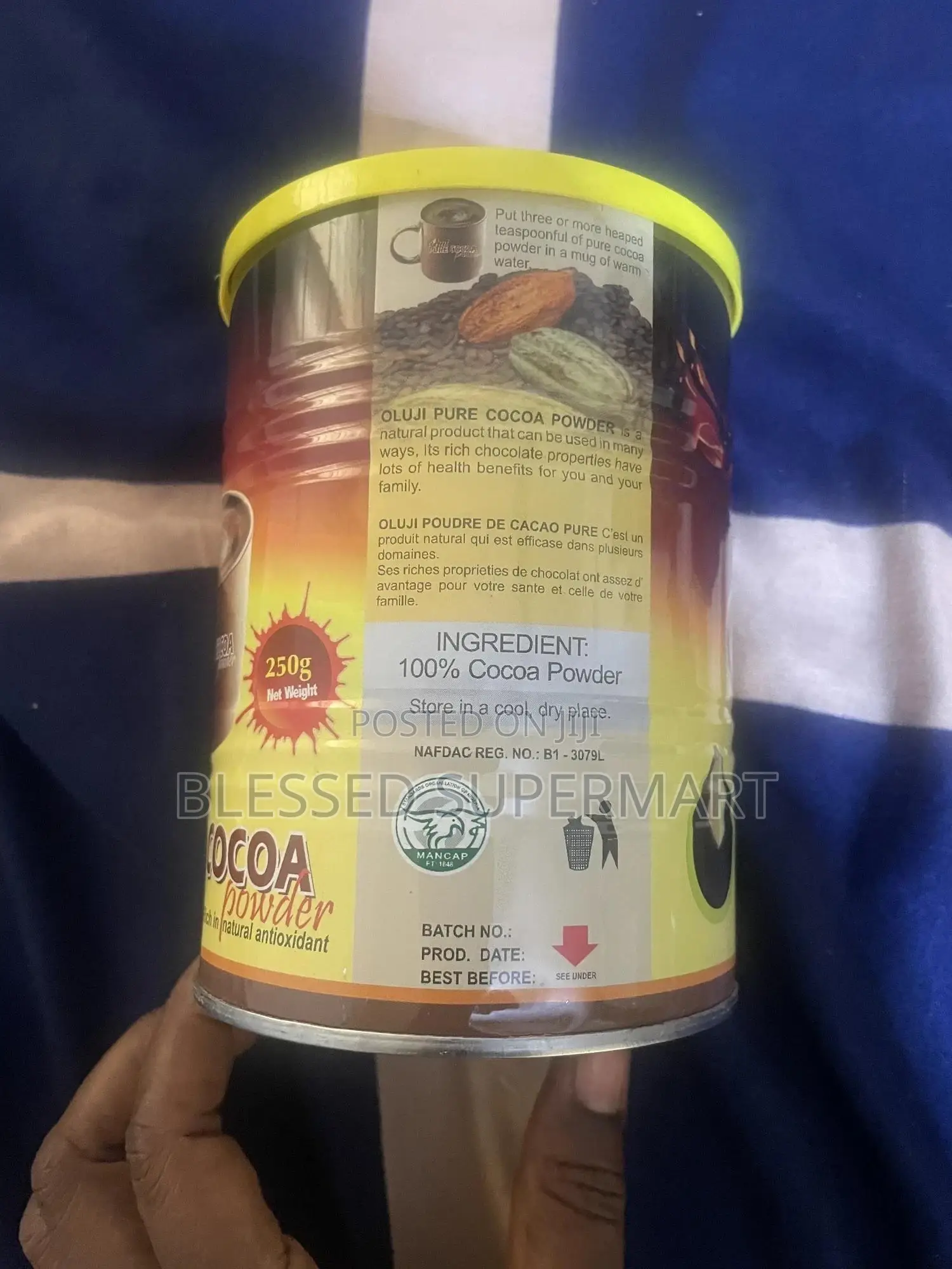 Oluji Pure Cocoa Powder-Tin 250g