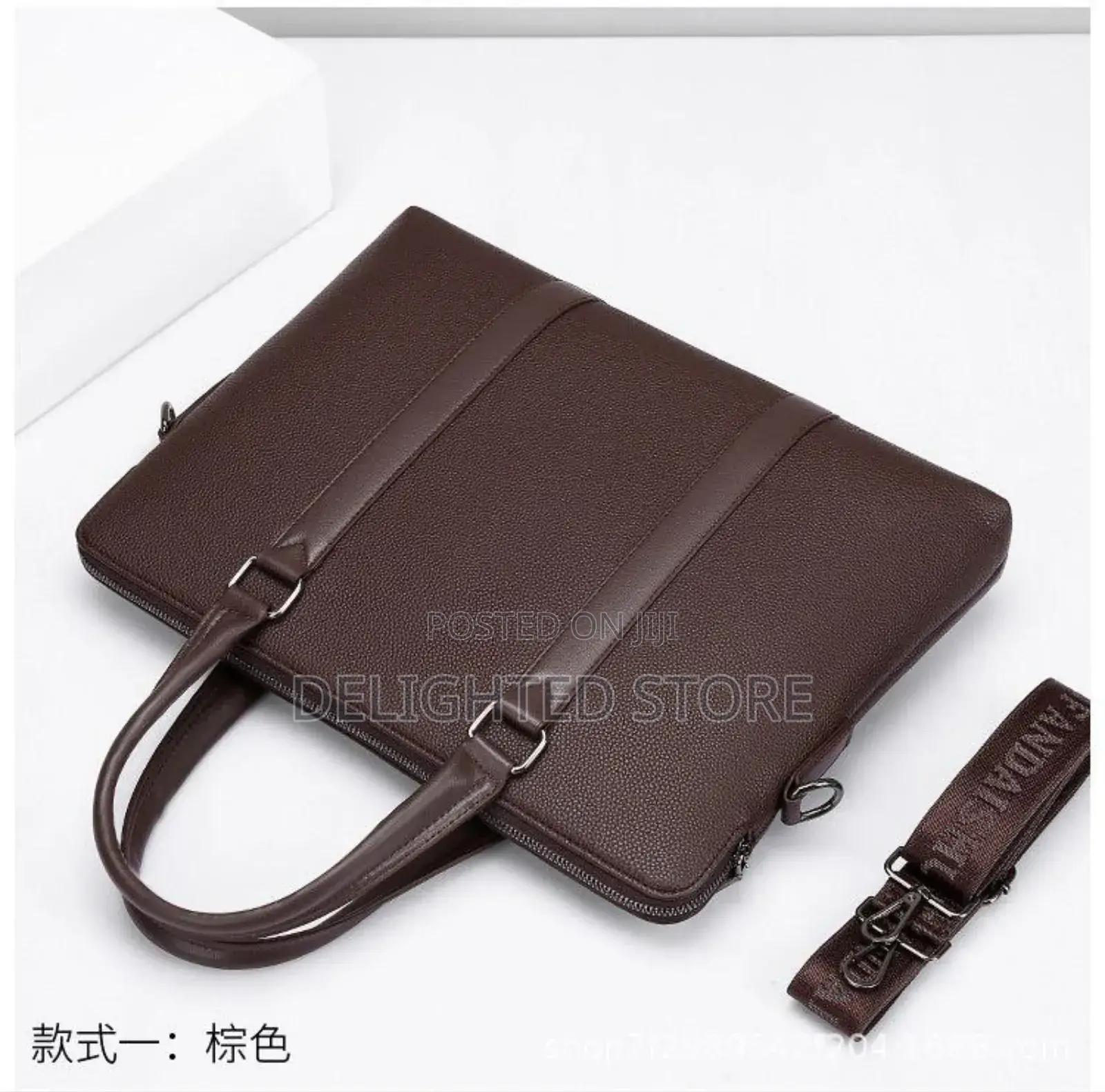 Luxurious Genuine Leather Forever Men Shoulder Office/Laptop Bag