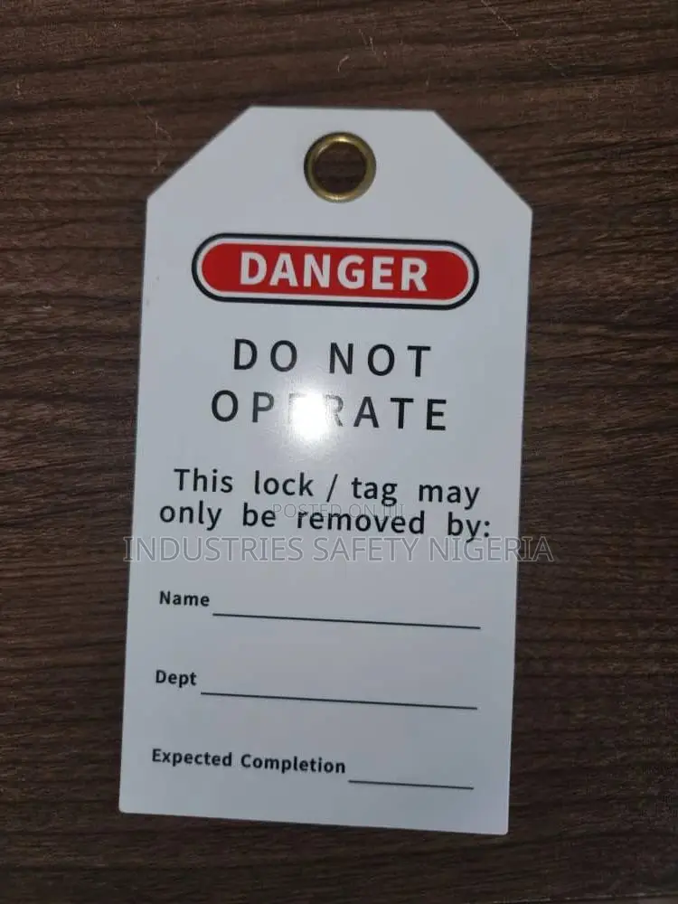 Loto Lockout Tag With Graphic Message – Do Not Operate