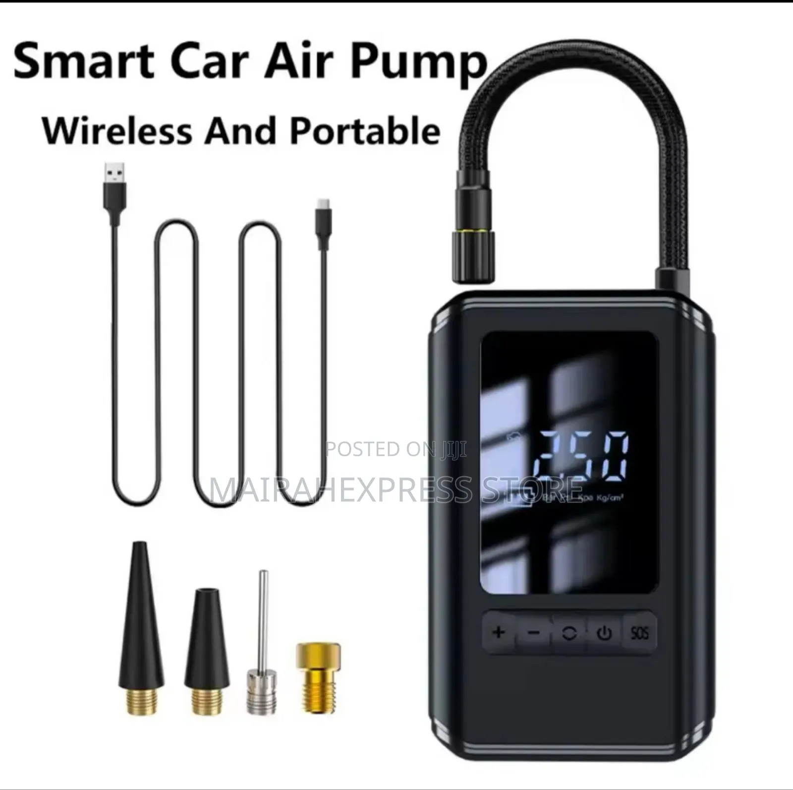 Smart Rechargeable Wireless Portable Tire Inflator
