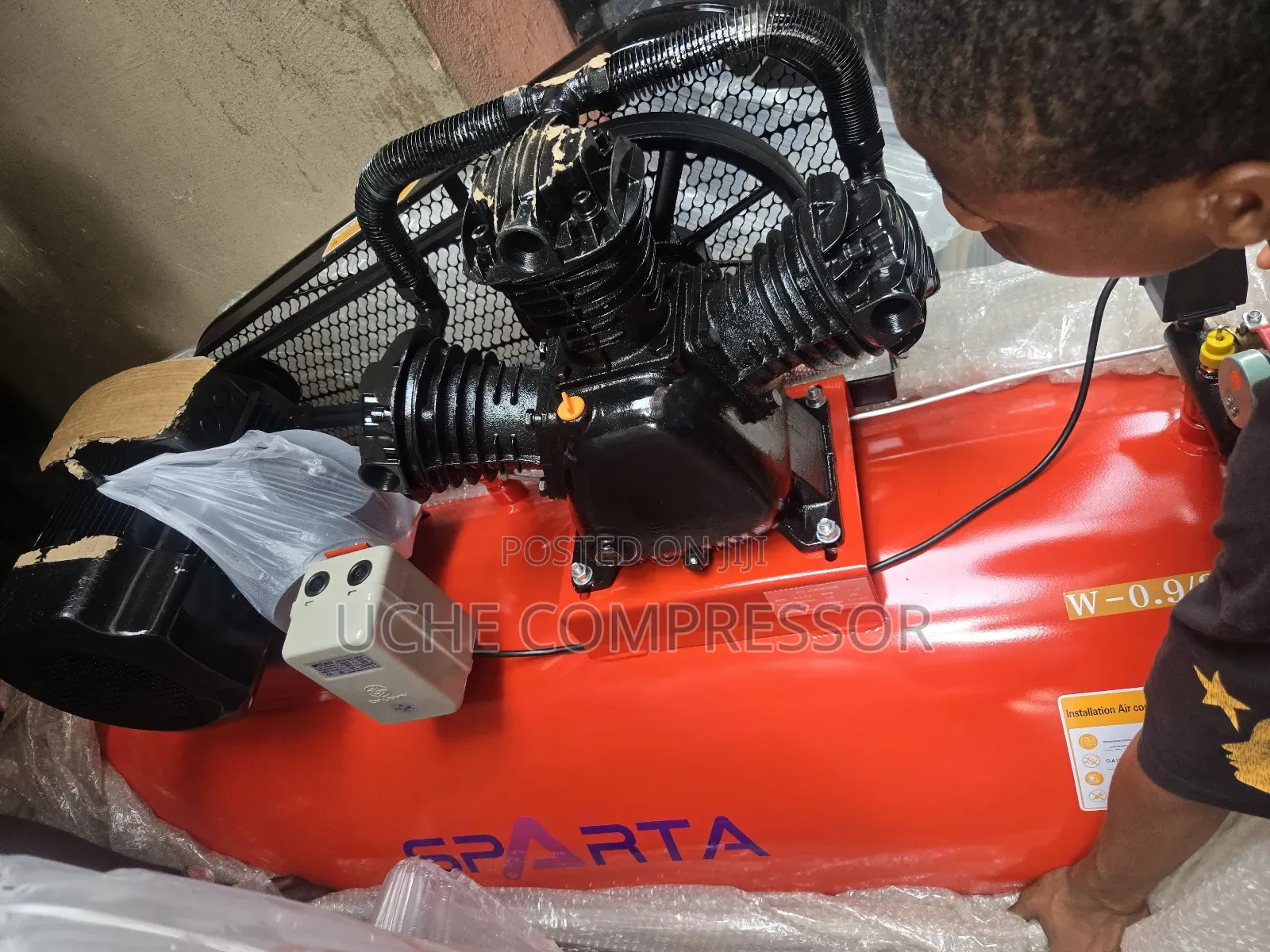 Air Compressor 500liter 10hp 7.5kw 10bar 3pcs Original One