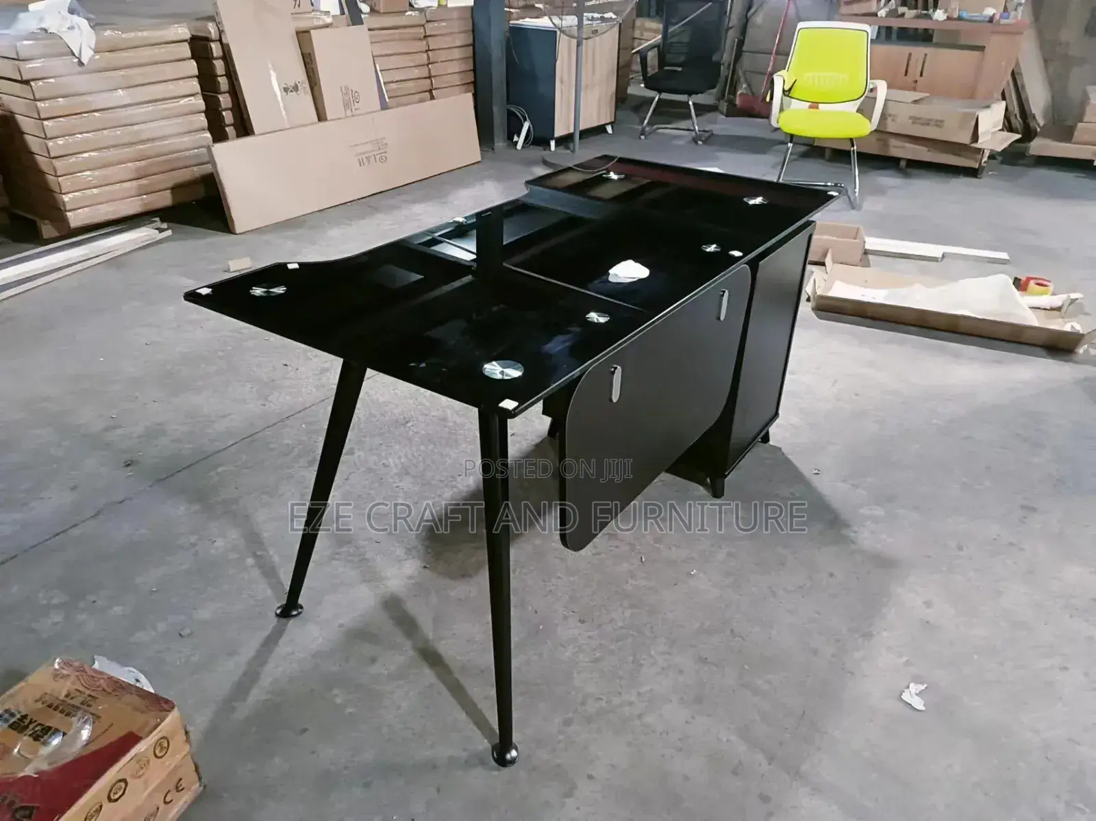 1.2m Smart Glass Office Table