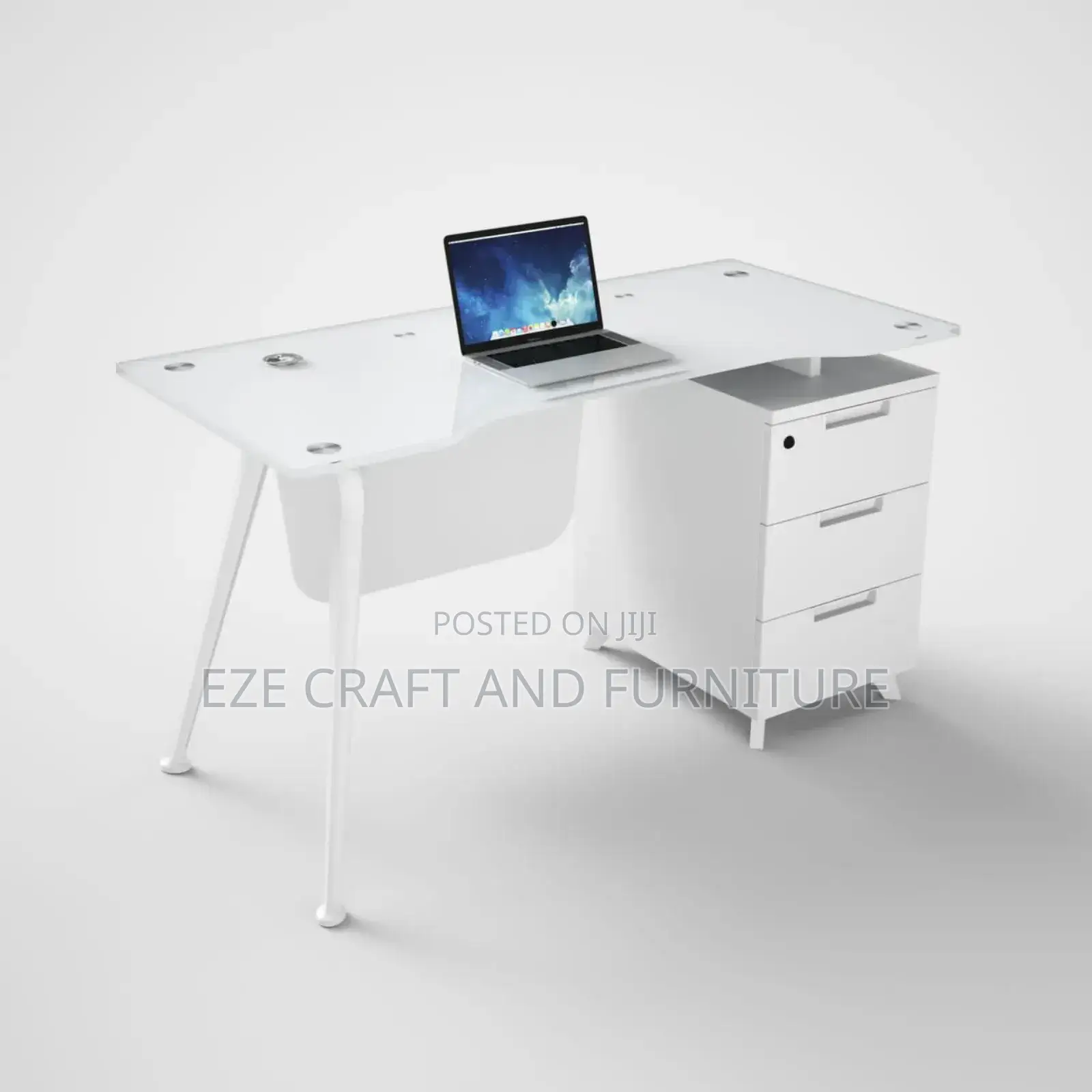 1.2m Smart Glass Office Table