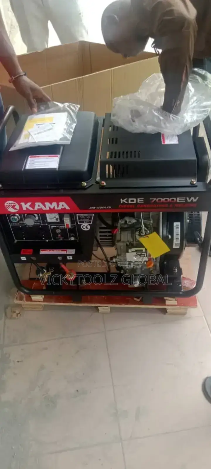 Kama Air Cooled Diesel Welding Generator(7000watts)