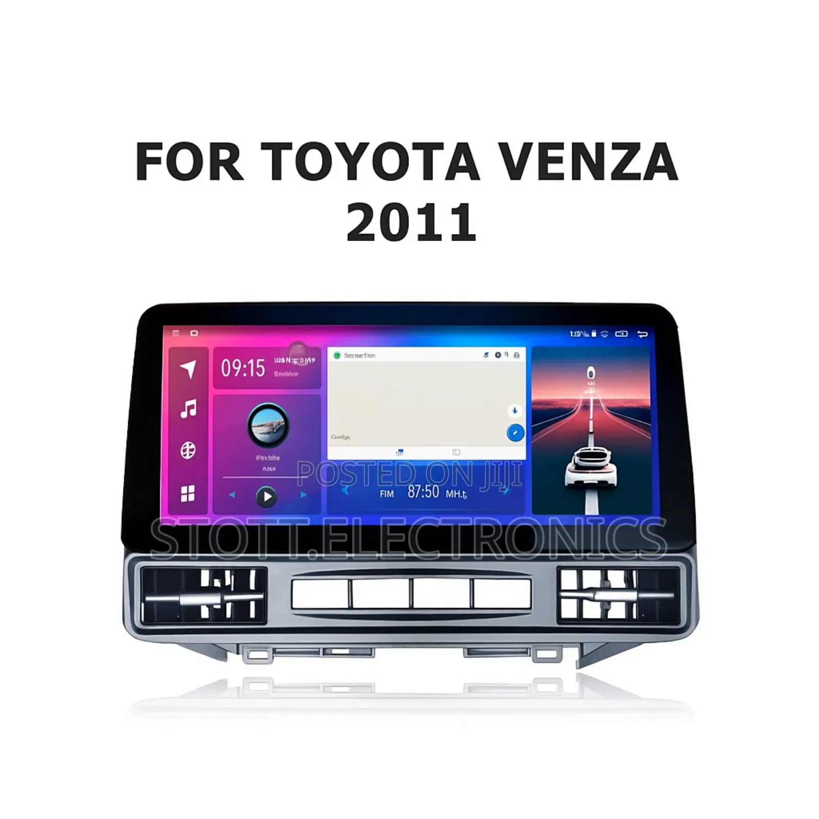 Toyota Venza 2008-2011 Car Android 12.3 Tesla Gps Navigation System