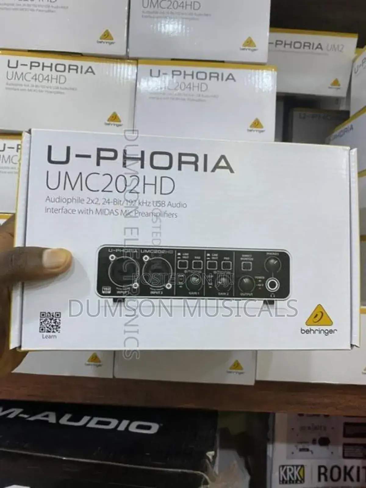 Behringer U-Phoria Umc202hd Audio Interface Soundcard