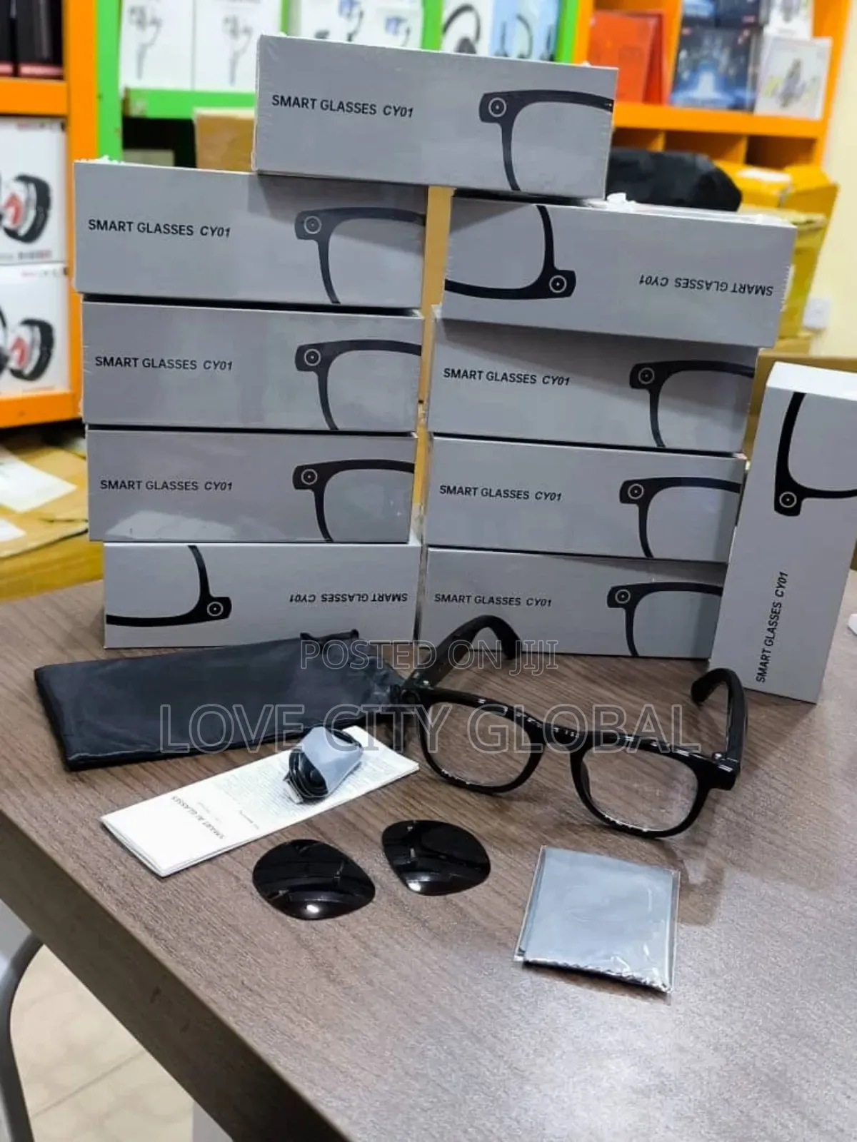 Cy01 Ai Smart Glass 12mp Hd Camera Video Chatgpt Call Music, 2 Lens