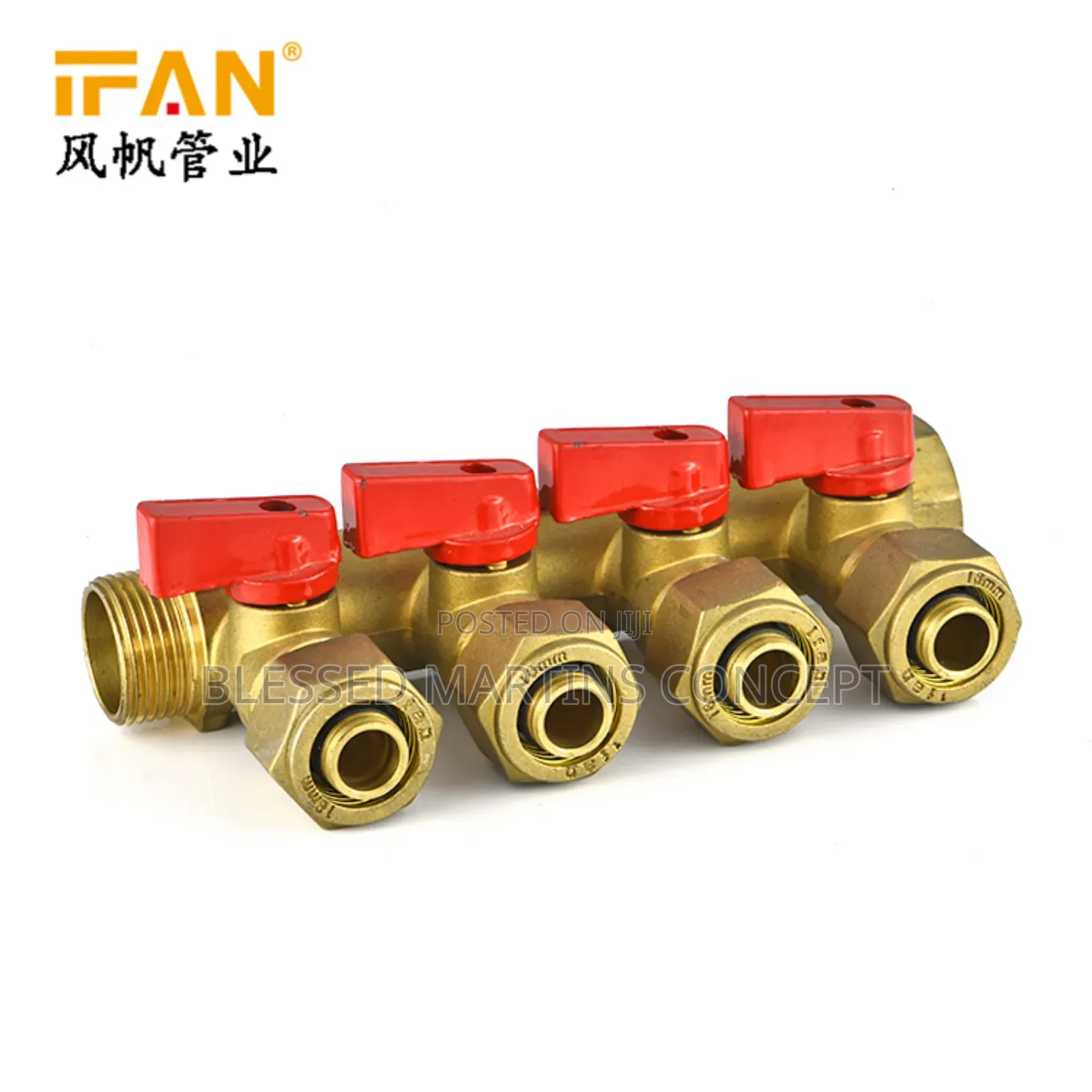 3, 4 and 5 Ways Brass Manifold With Multiple Fort and Handle