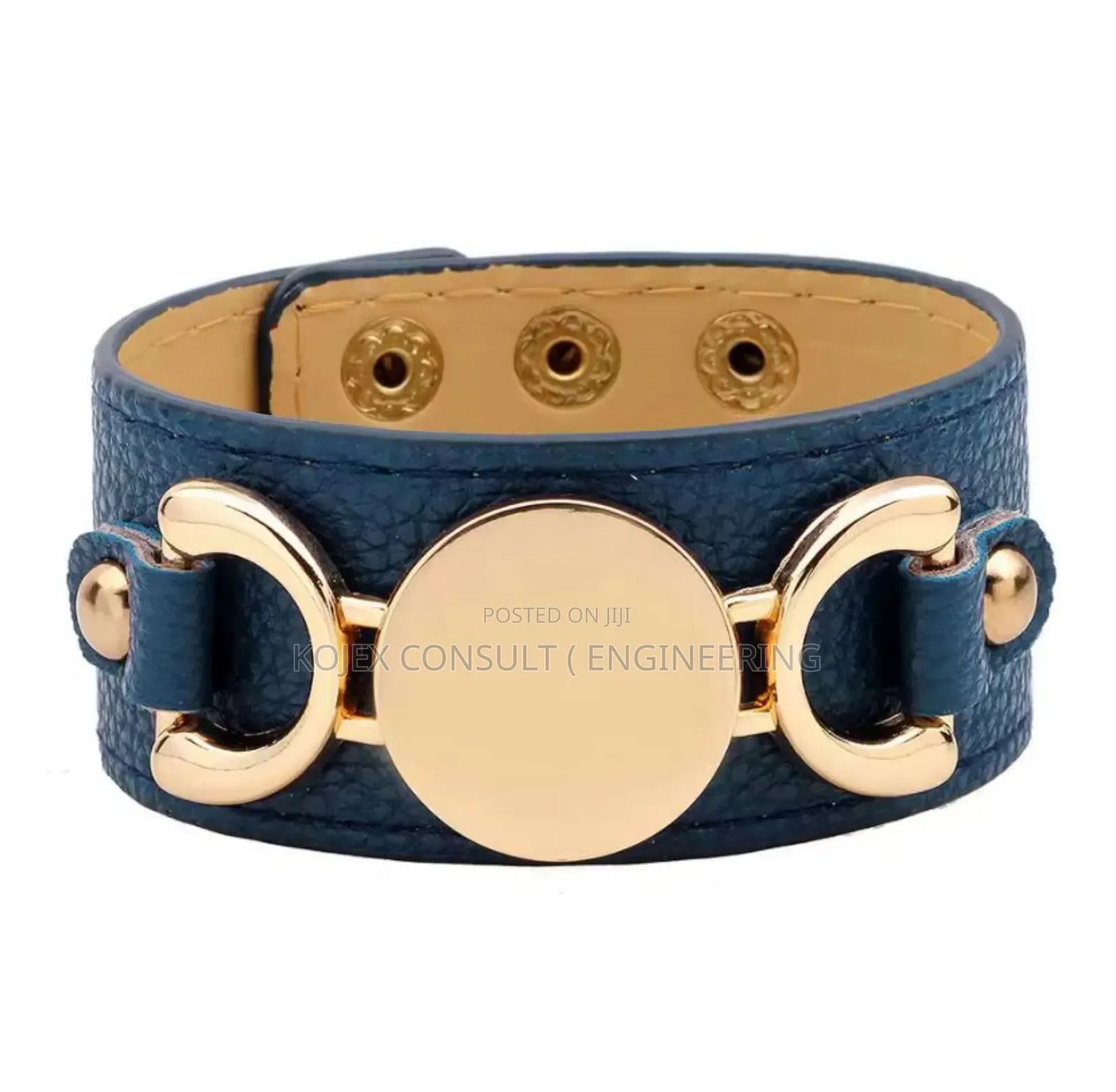 Kirykle 2025 Hot Selling Monogram Leather Cuff Bracelet