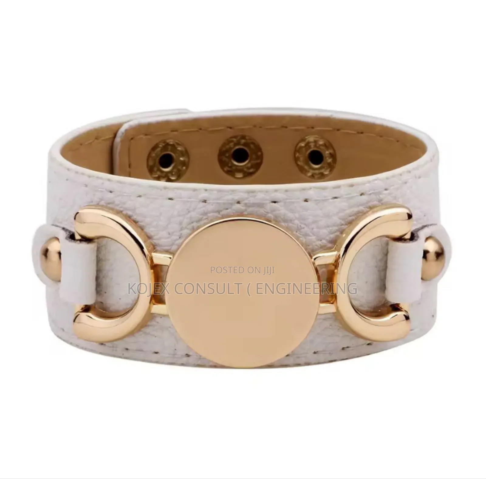Kirykle 2025 Hot Selling Monogram Leather Cuff Bracelet