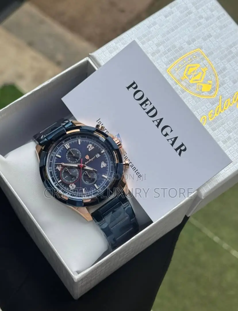 Poedagar Quality Men Chain Strap Wristwatch