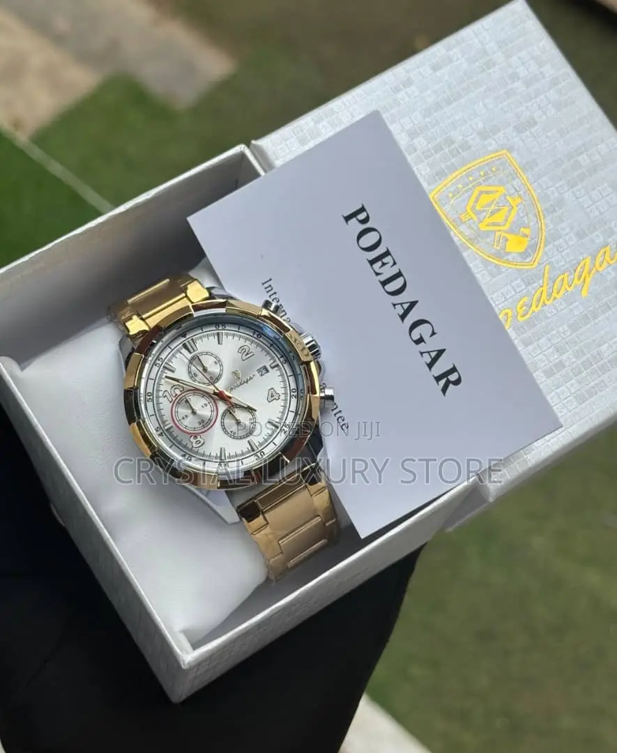 Poedagar Quality Men Chain Strap Wristwatch