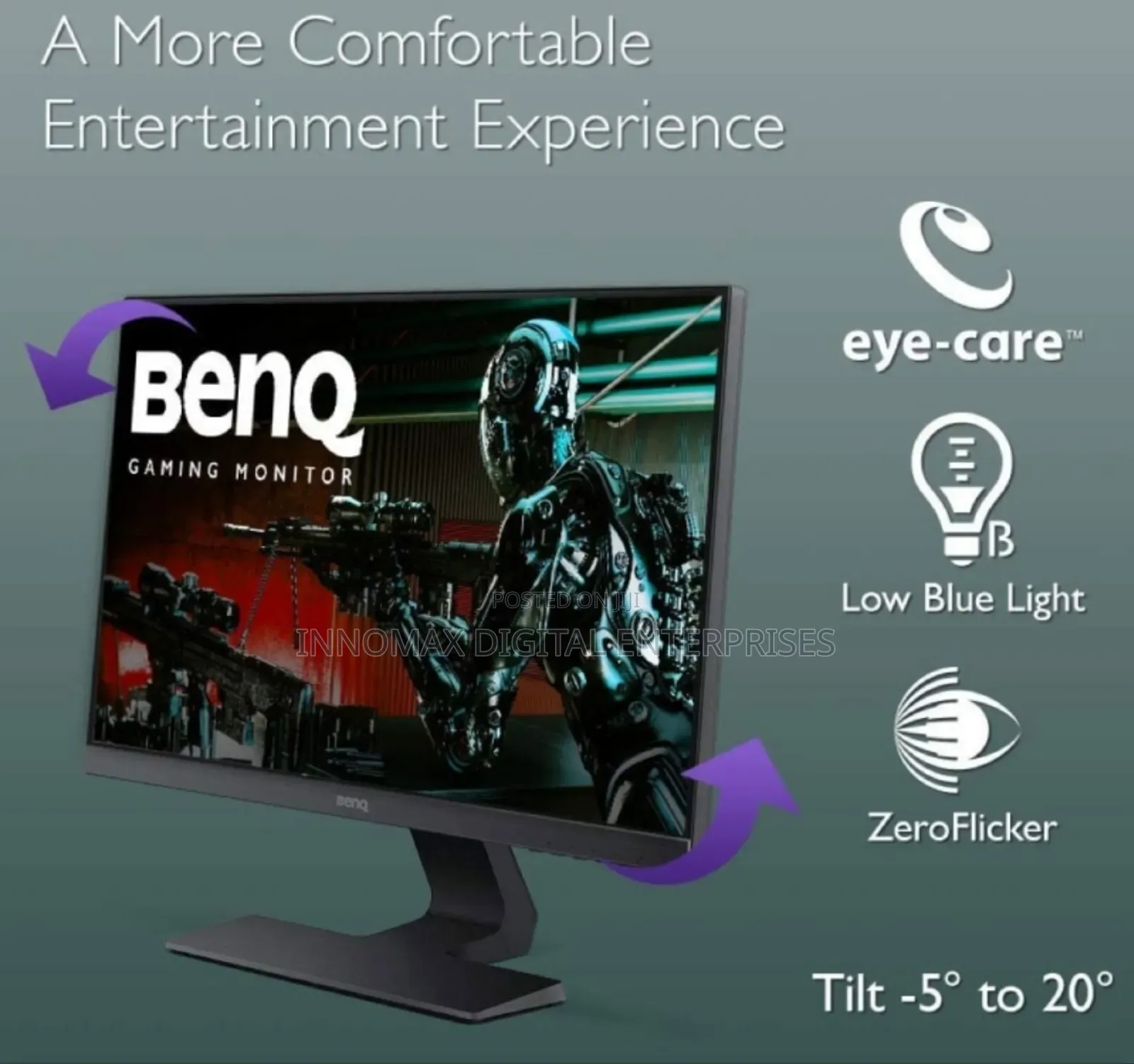 Benq 25-Inch FHD 1080p Led Hdmi Eye-Care Led 1ms Monitor