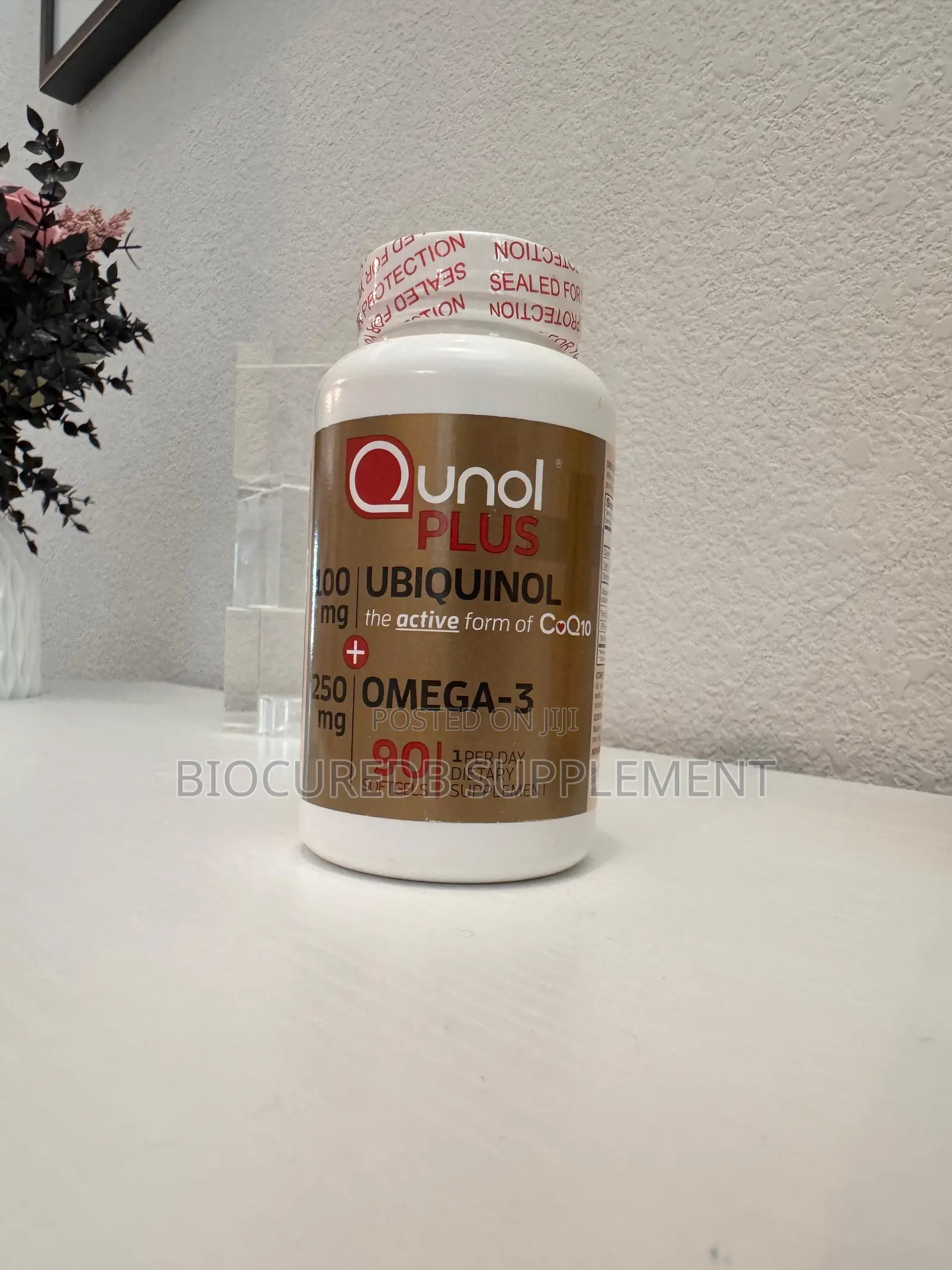 Qunol Plus Ubiquinol 100mg 250mg Omega 3
