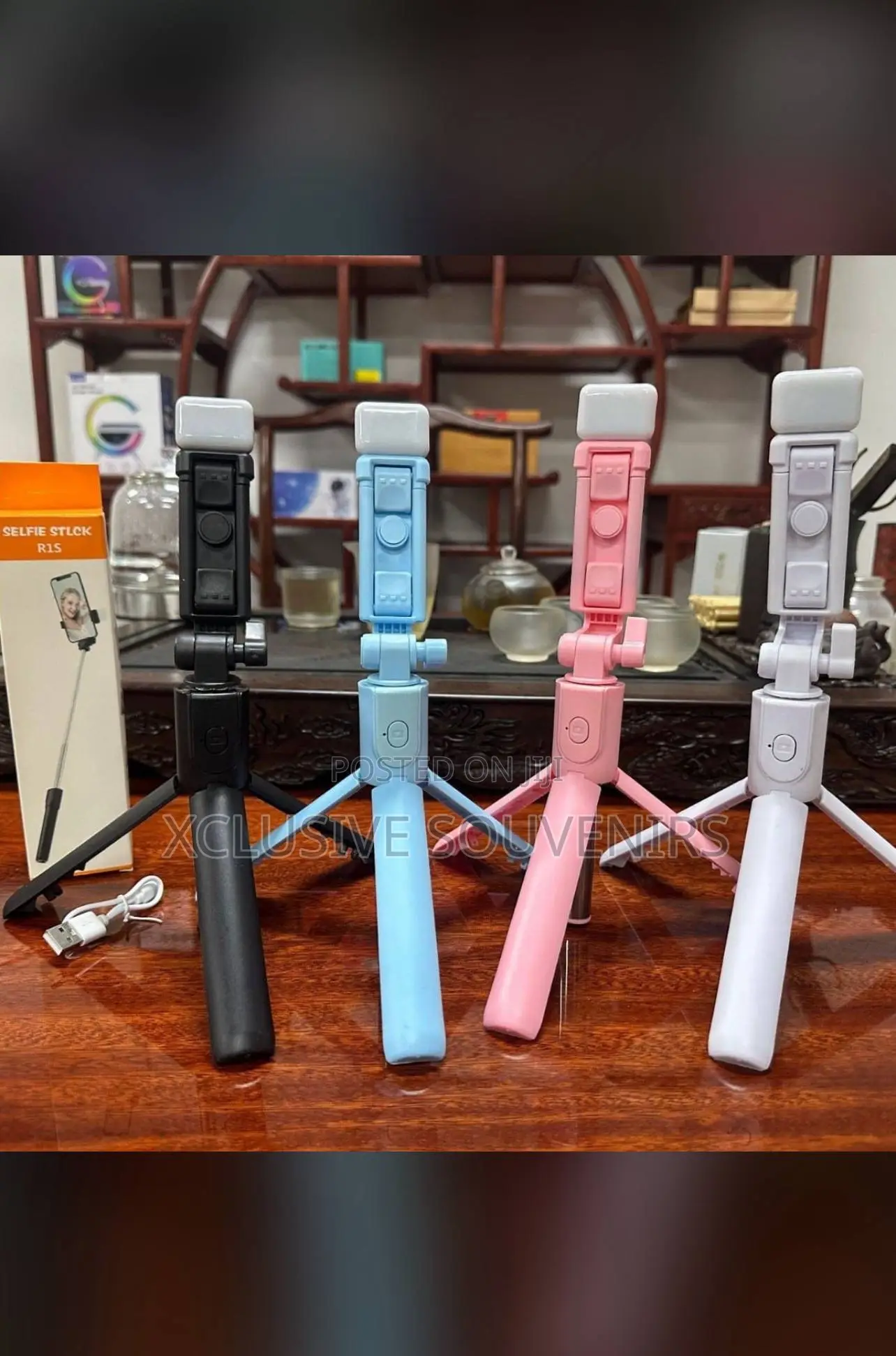 New Foldable Led Light Selfie Stick 740mm Long
