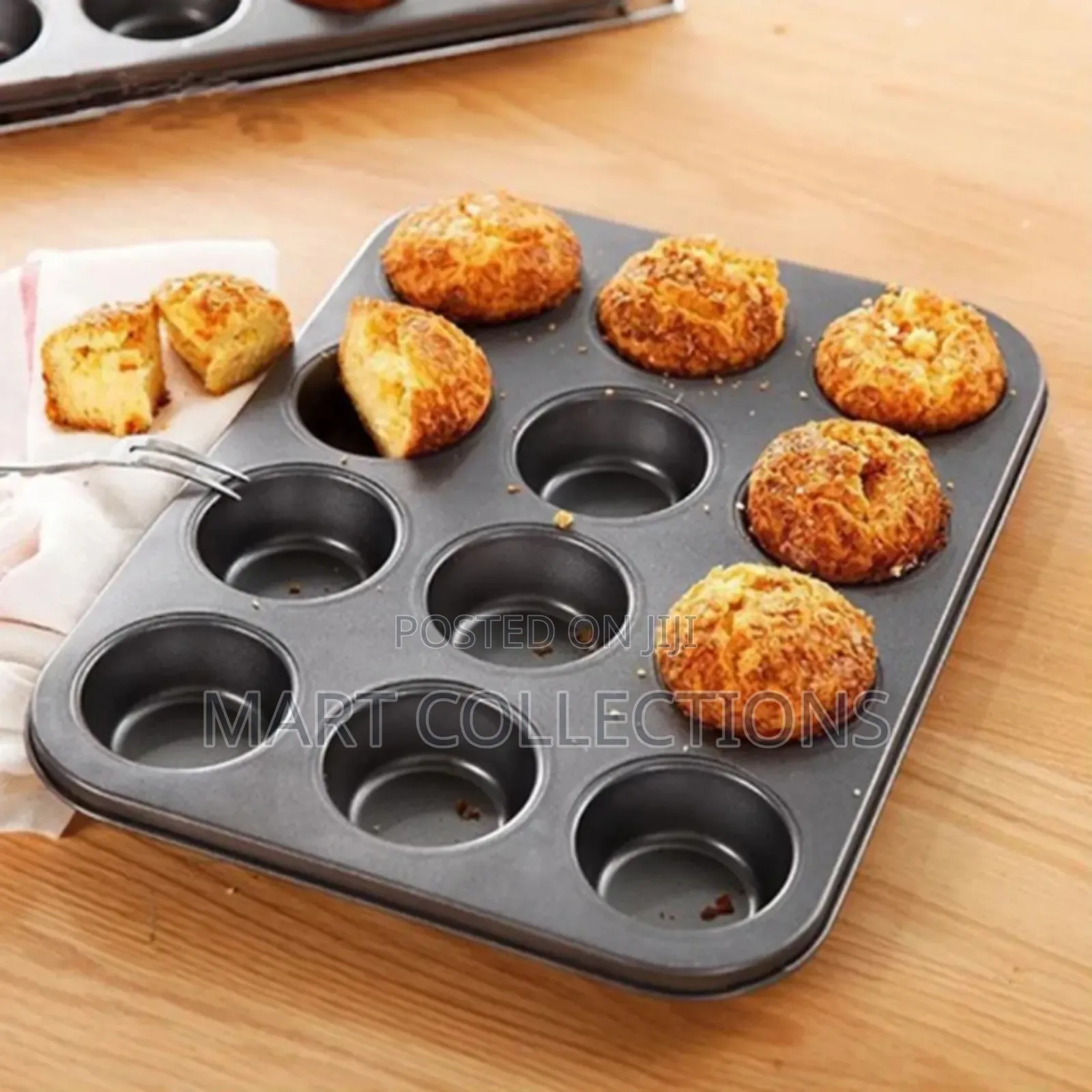 Durable 12 Cup Muffin Tray / Cup Cake Mould Pan