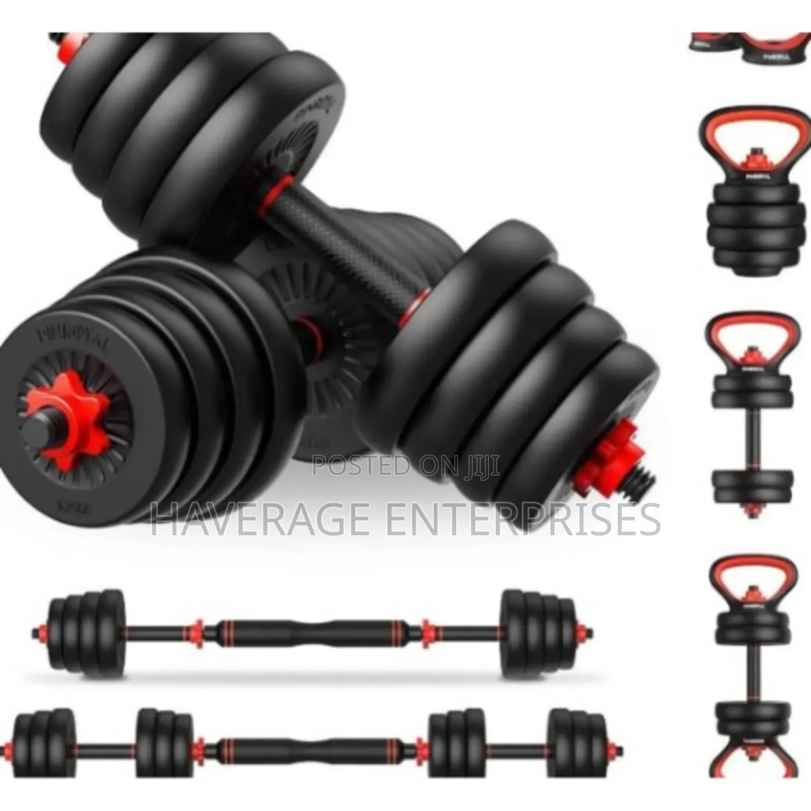 Dumbbell Set With Barbell Extension - 30kg