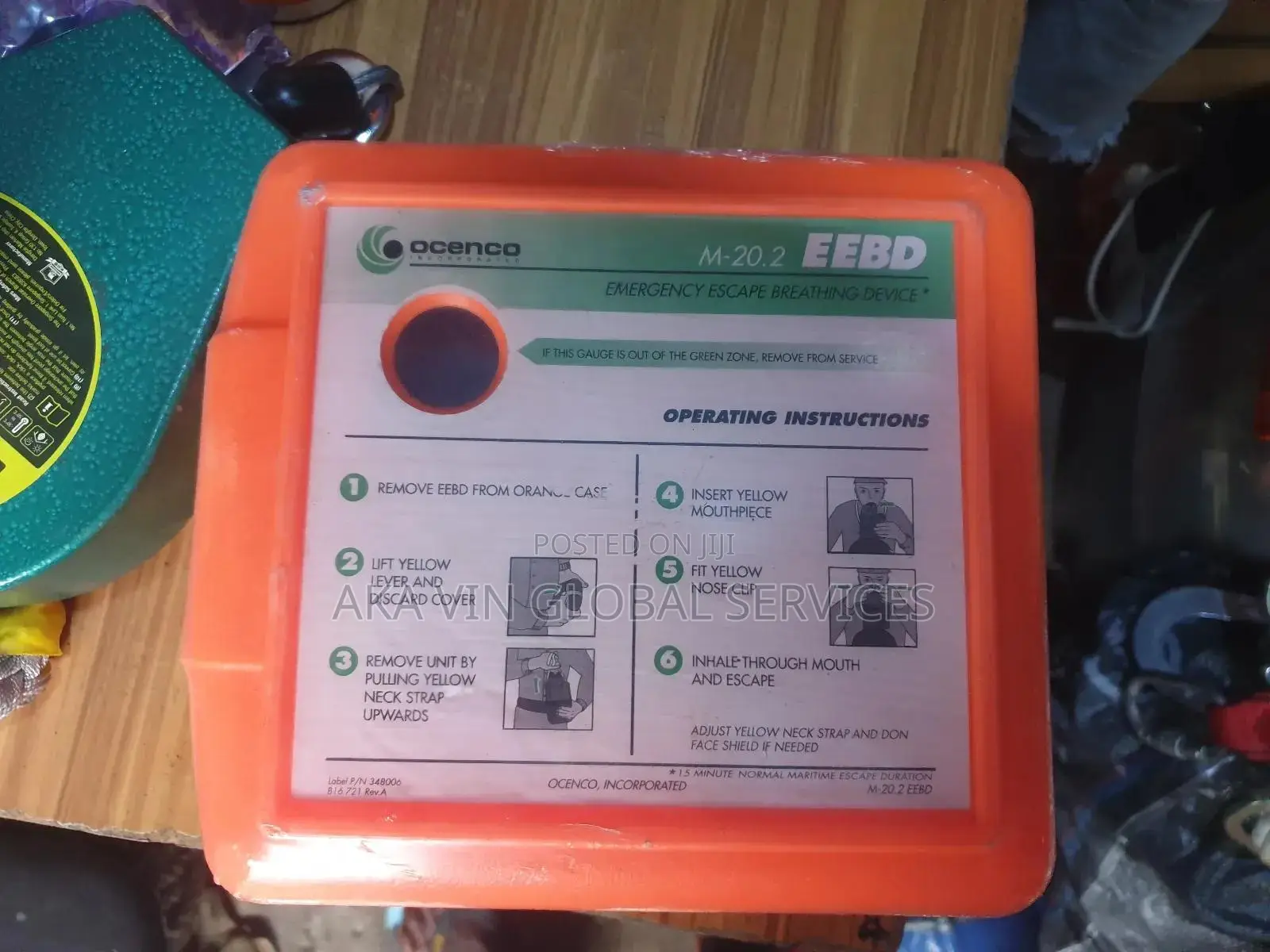 Ocenco M-20.2 Compressed Oxygen Eebd Emergency Escape Breathing Device