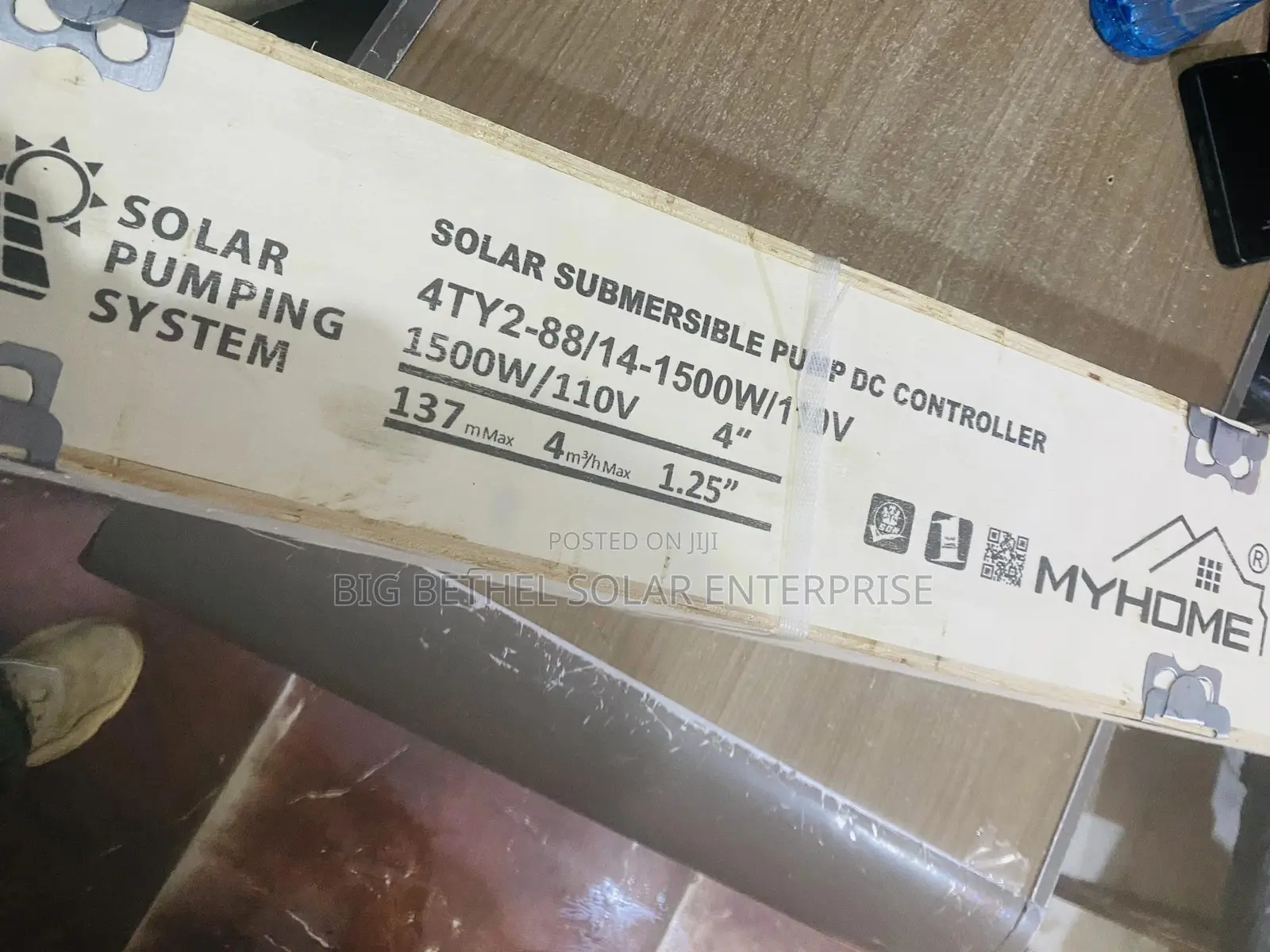 1.5hp Myhome Solar Submersible Pumping Machine