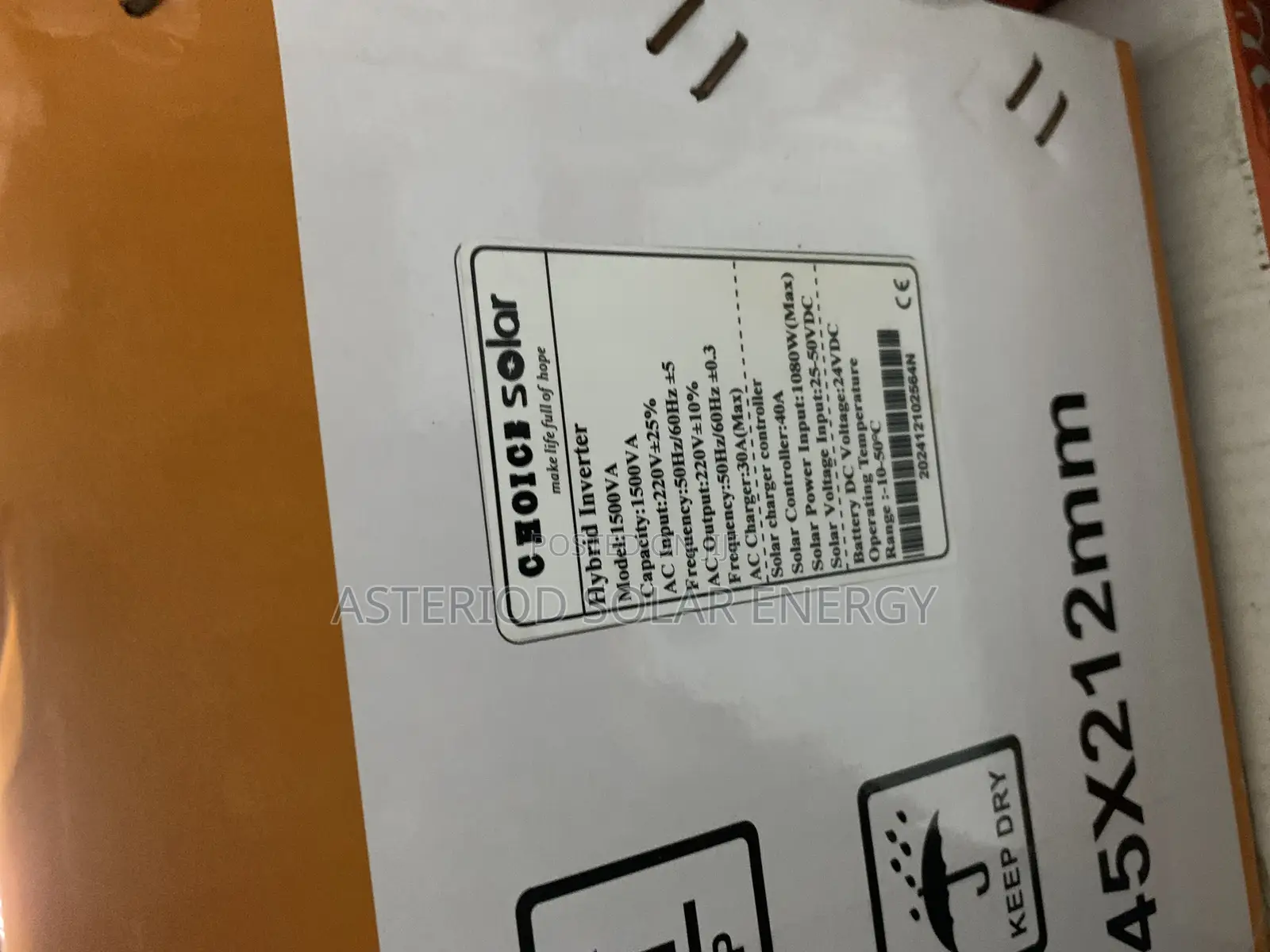 1.5kva 24volts Choice Hybrid Solar Inverter