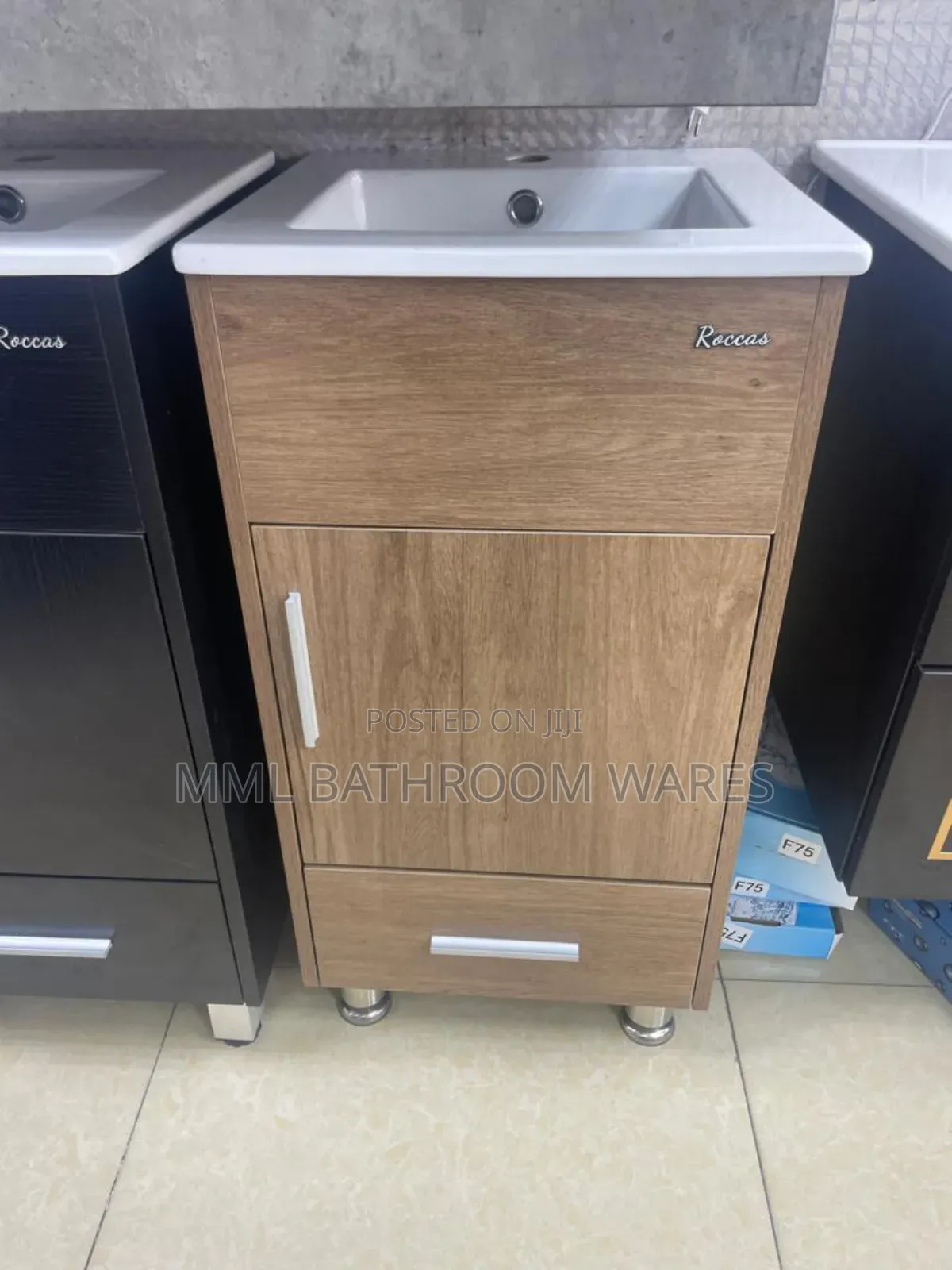 Wooden Brown Cabinet Basin