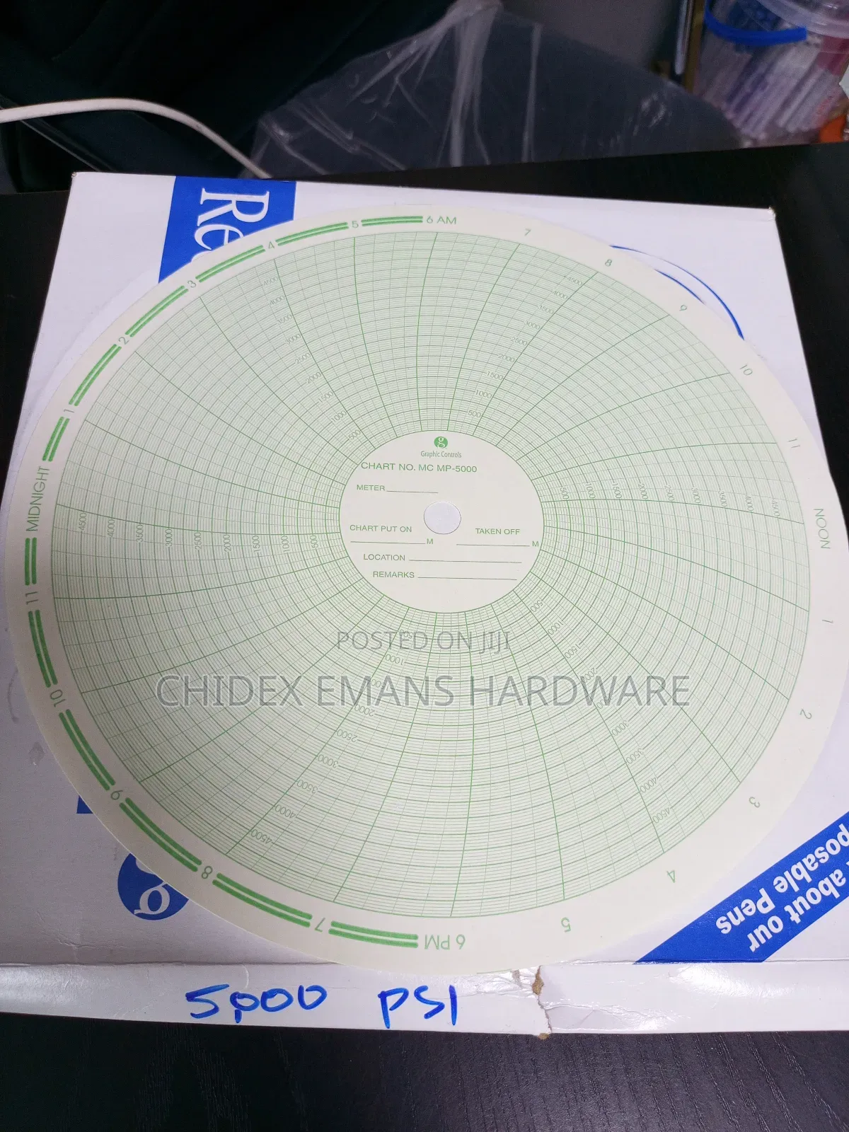 5000 Psi Barton Chart Paper
