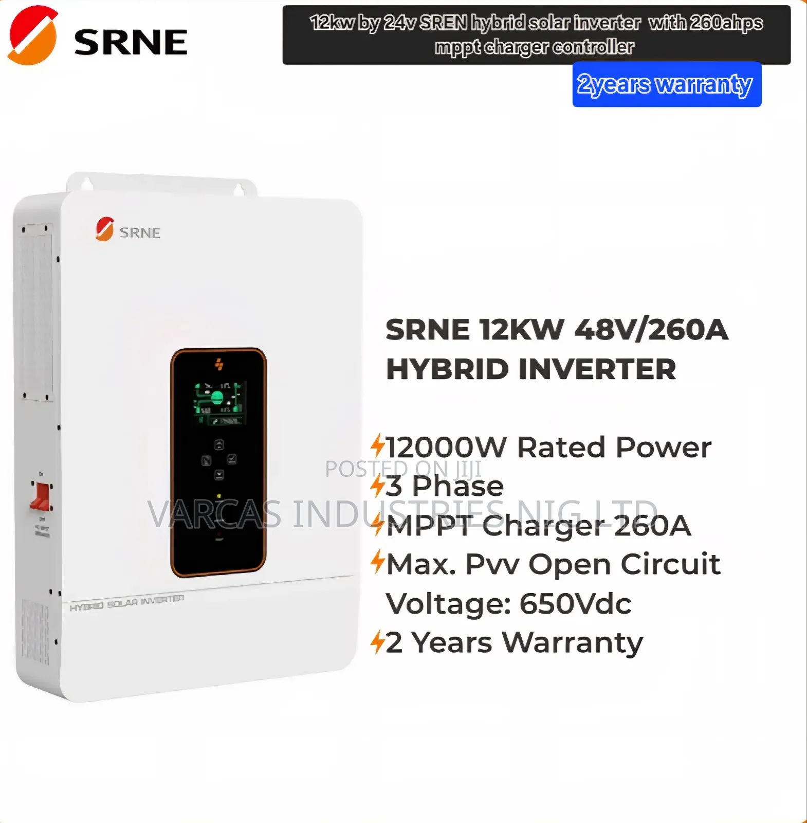 Sren 12kva Solar Hybrid Inverter