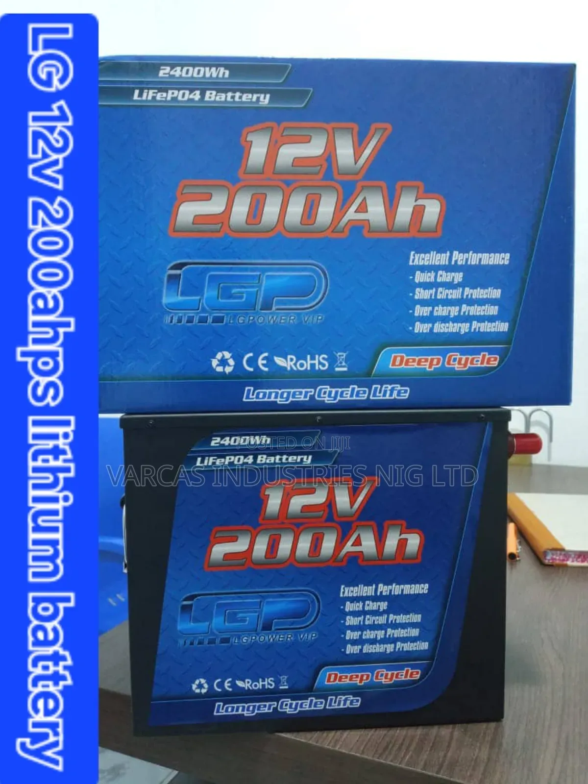 Lg 12v by 200ahps Lithium Iron Battery
