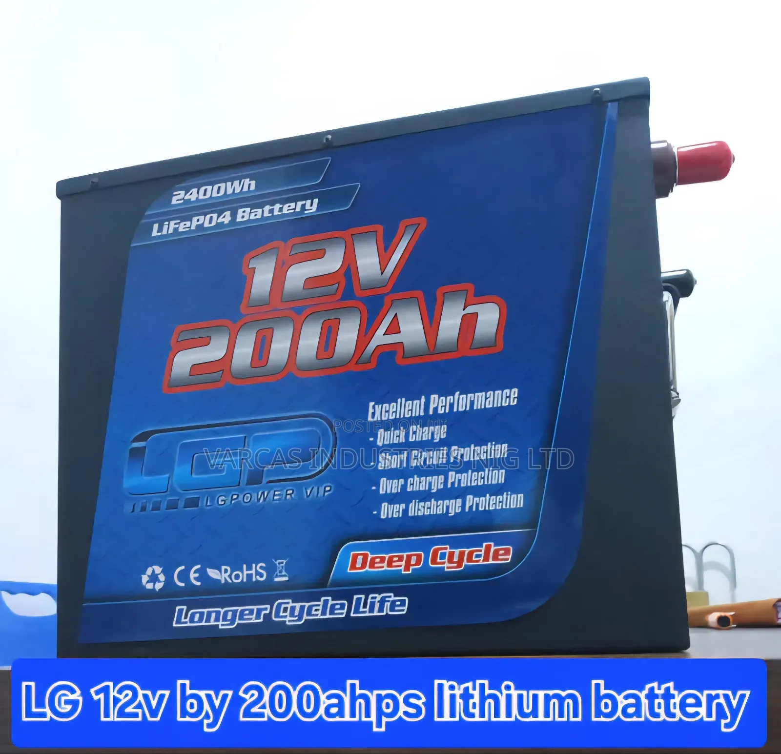 Lg 12v by 200ahps Lithium Iron Battery