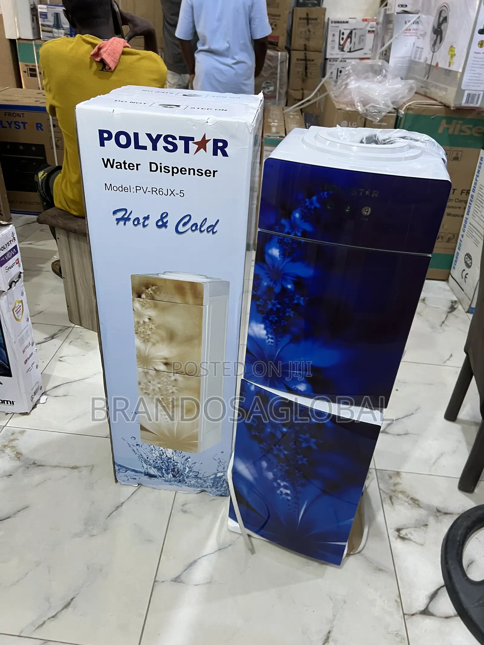 Polystar Pv-R6jx-5ffb Water Dispenser With Refrigerator – Brand New