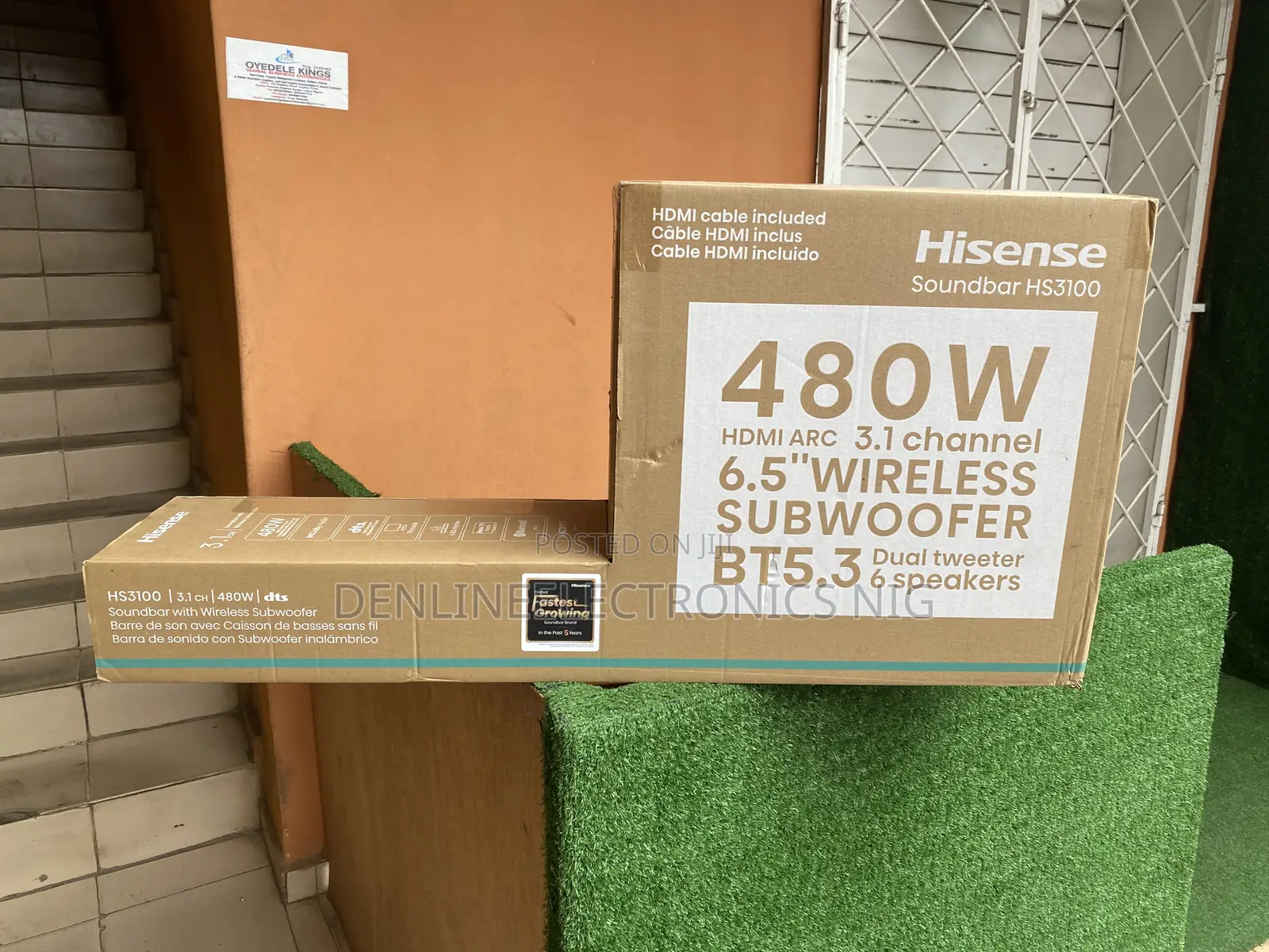 Hisense 480 Watts Sound Bar Music Sound System Home Theater.