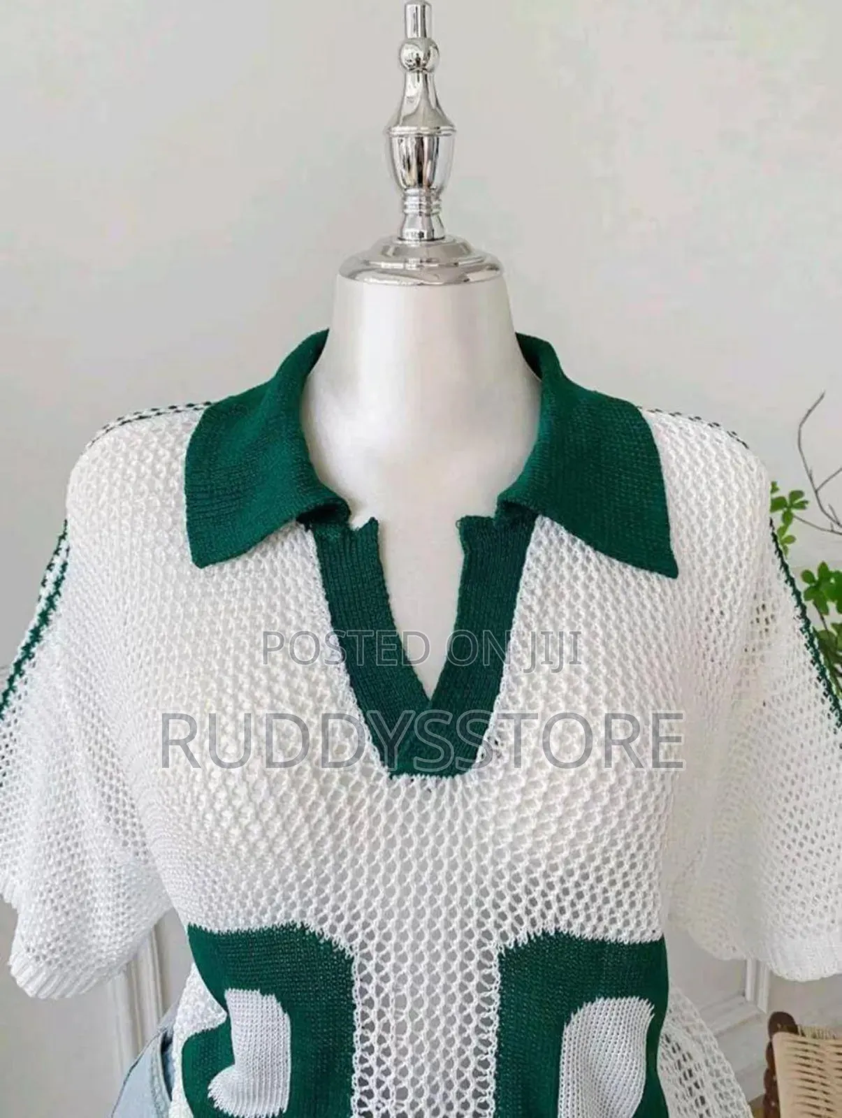 Women’S Knitted Jersey Top | Effortless Chic Numbered Top