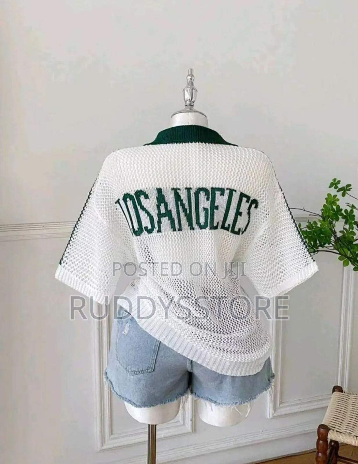 Women’S Knitted Jersey Top | Effortless Chic Numbered Top
