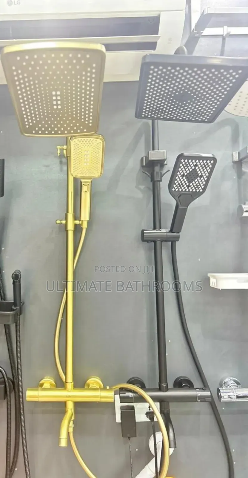 Brush Gold High Quality Bathroom Standing Shower