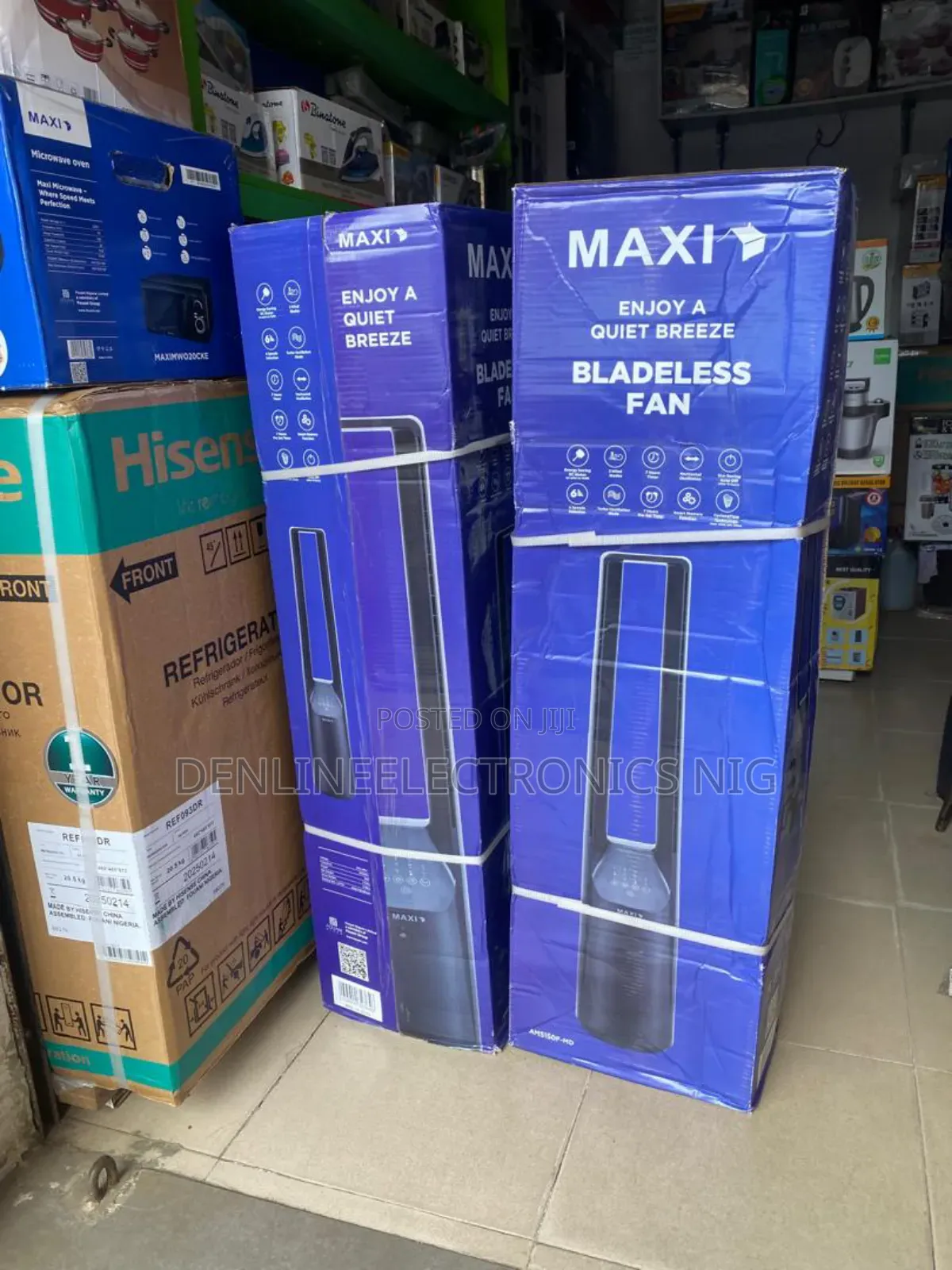 Brand New Maxi Bladeless Fan Blade Less Cool Breeze Standing G Fan