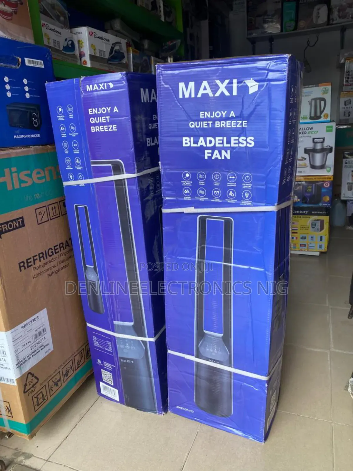 Brand New Maxi Bladeless Fan Blade Less Cool Breeze Standing G Fan