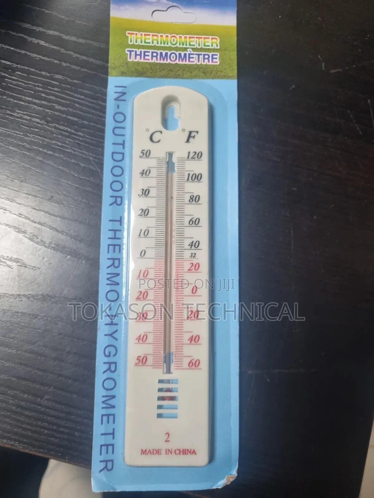 Indoor-Outdoor Thermometer, Also Labeled as a Thermo-Hygrometer
