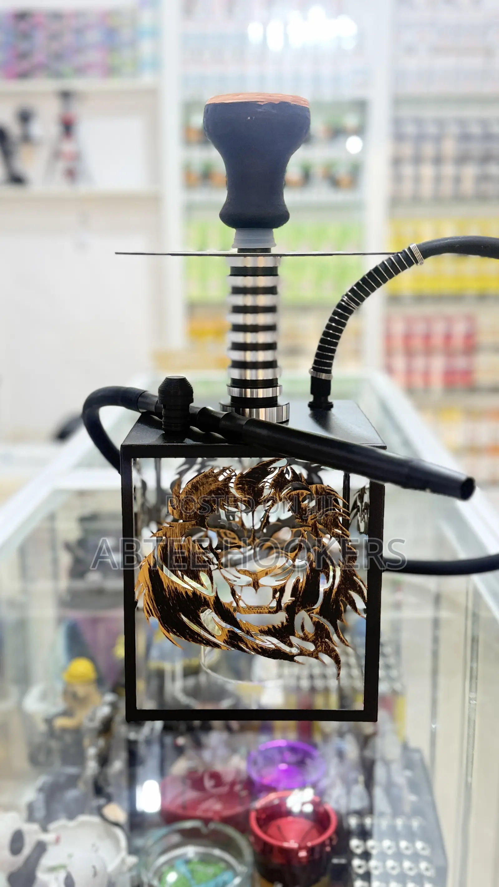 Lion Led Light Shisha Pot