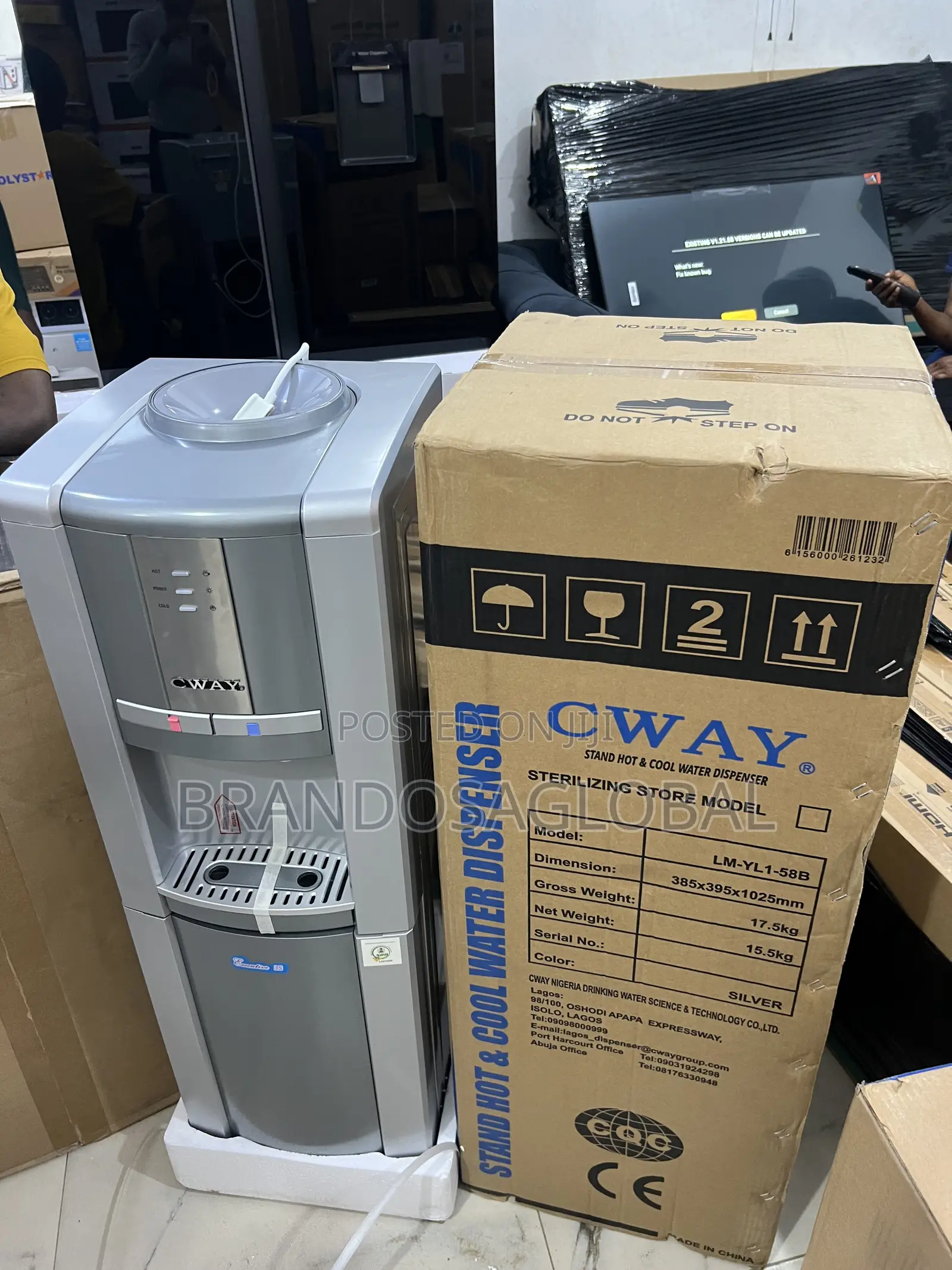 Cway Lm-Yl1-58b Floor Model Hot Cold Dispenser