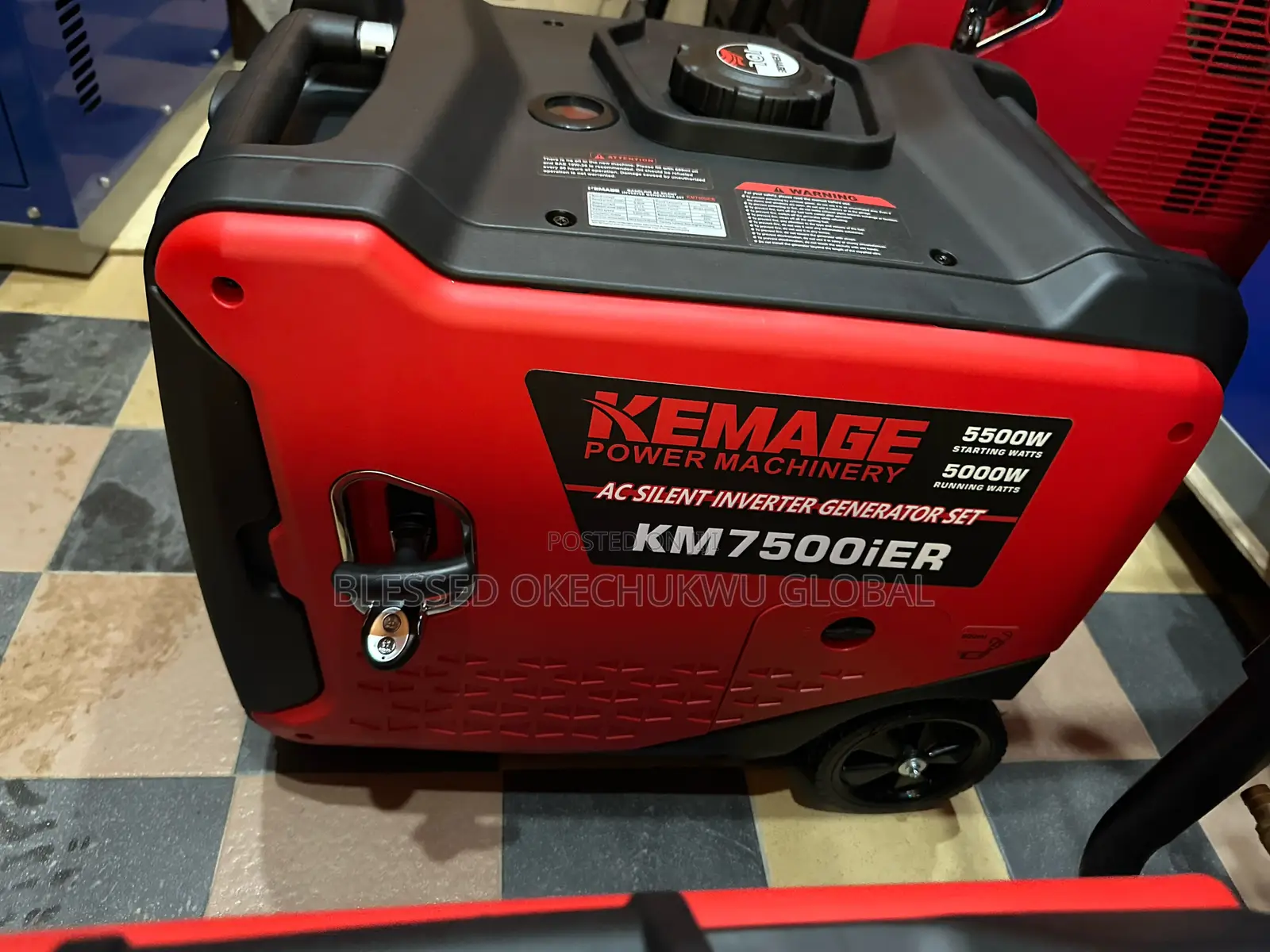 5.5kva Silent Inverter Kemage Generator Low Fuel Consumption