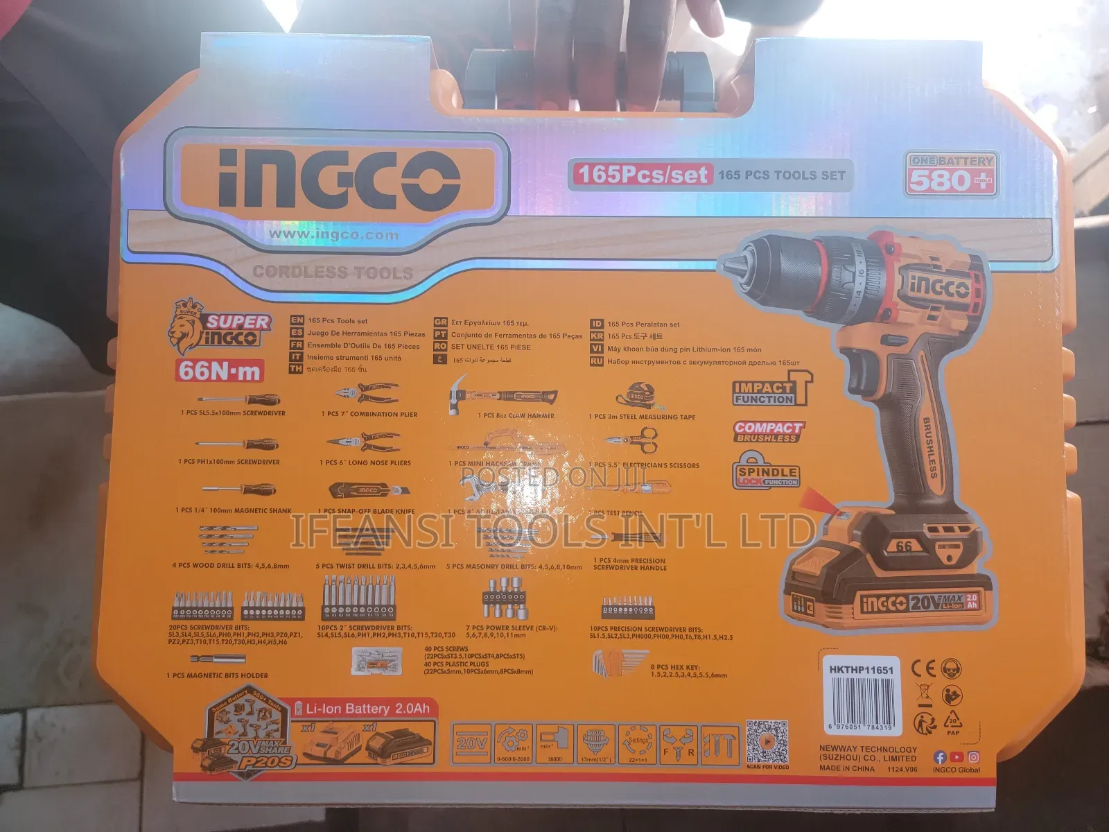 165pcs Tools Set Ingco