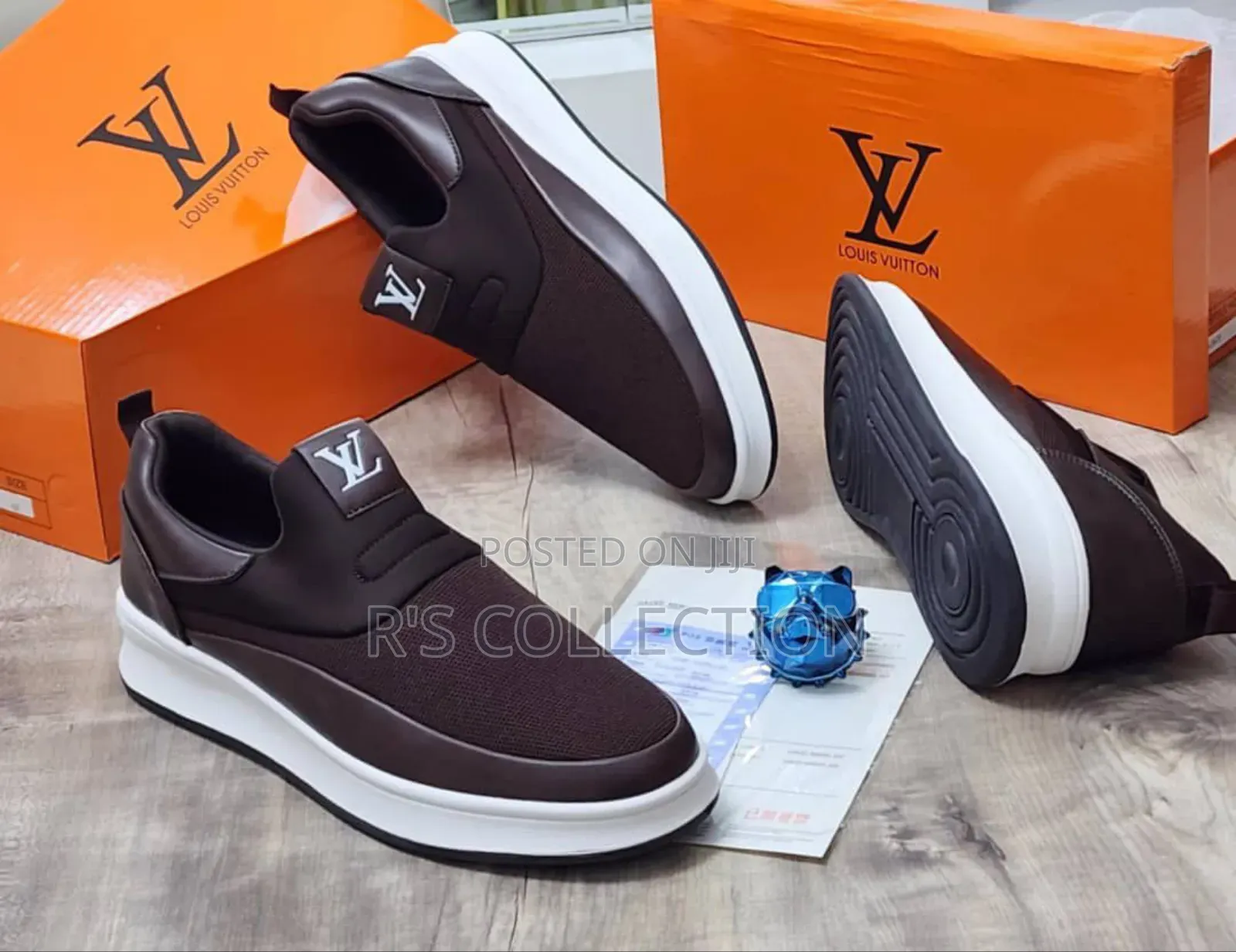 Luxury Original Designer Louis Vuitton Men's Loafers Corporate Shoes