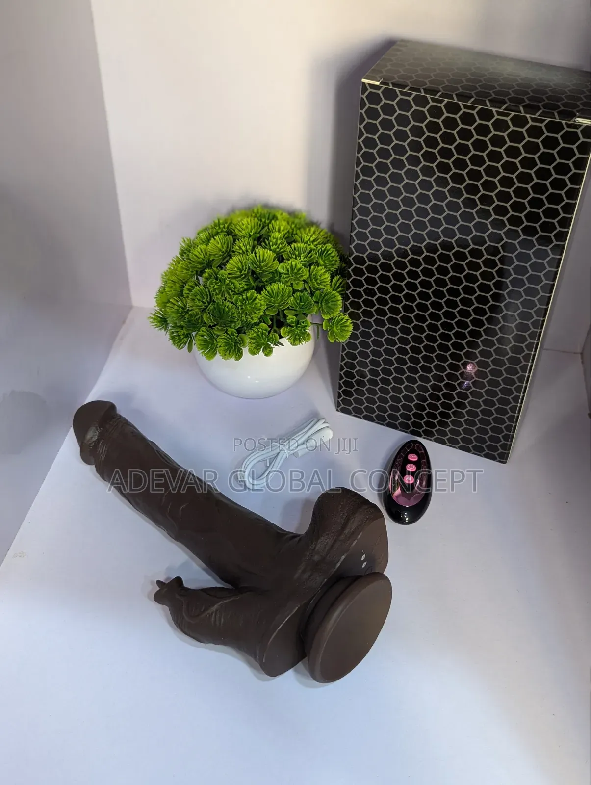 7/8 Inches Realistic Thrusting Dildo Remote Vibrator G-Spot Sex Toy